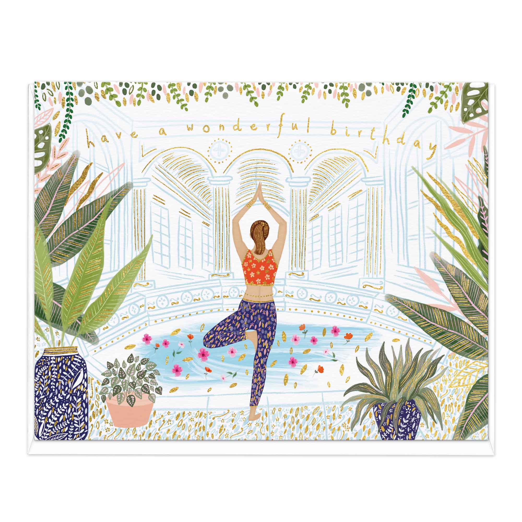 An image of Yoga Birthday Card Whistlefish