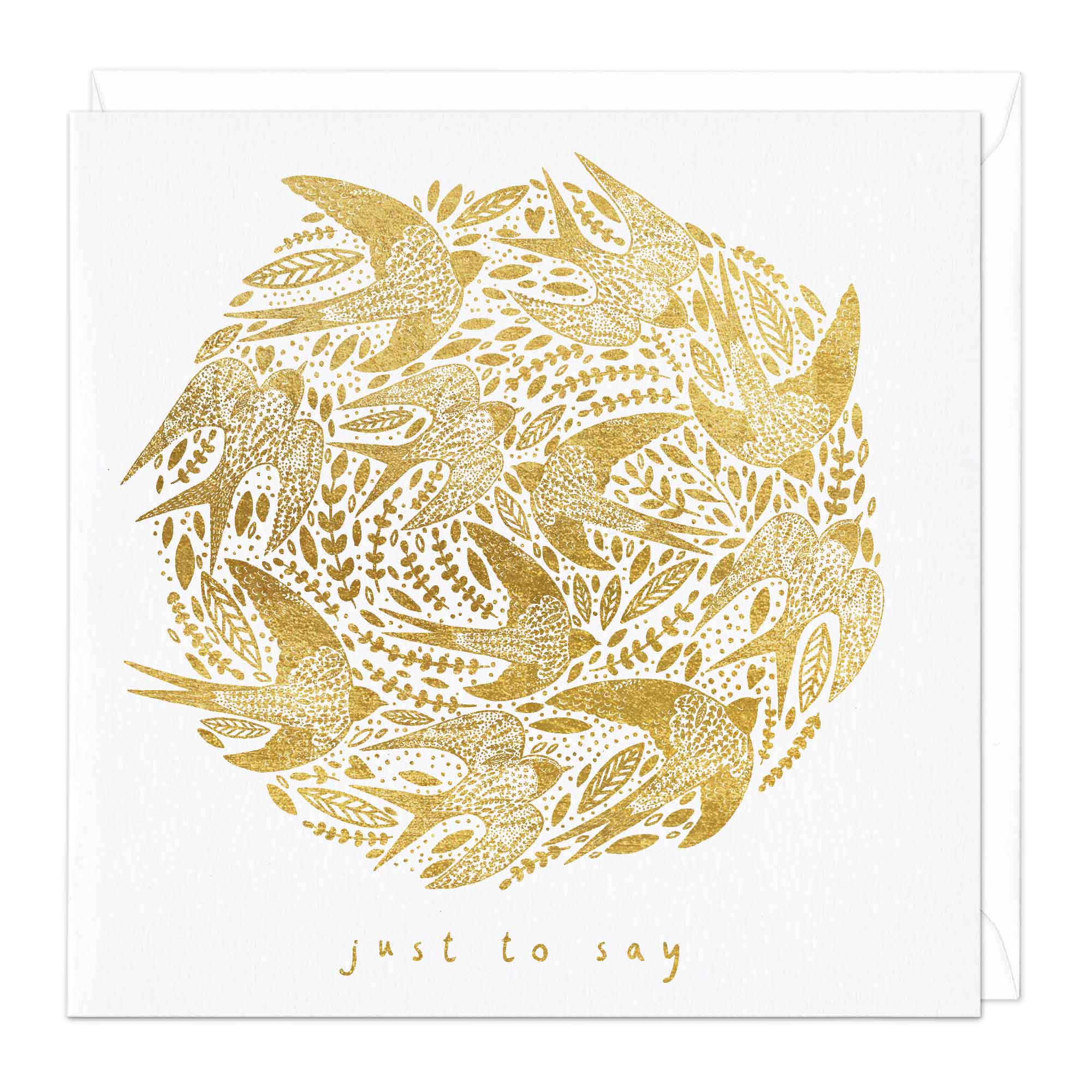 Just To Say Birds Card