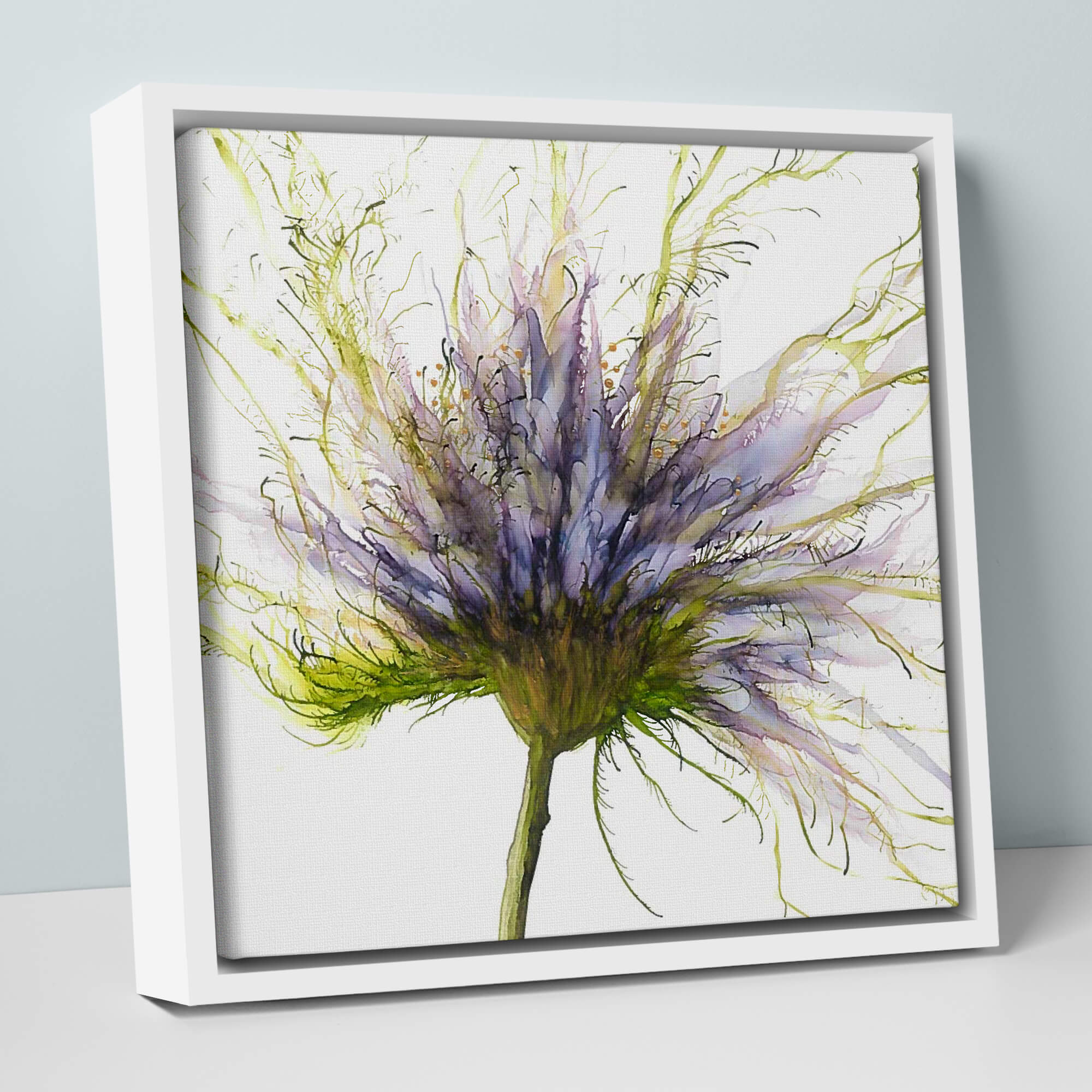 An image of Windswept Purple Small Framed Canvas Whistlefish