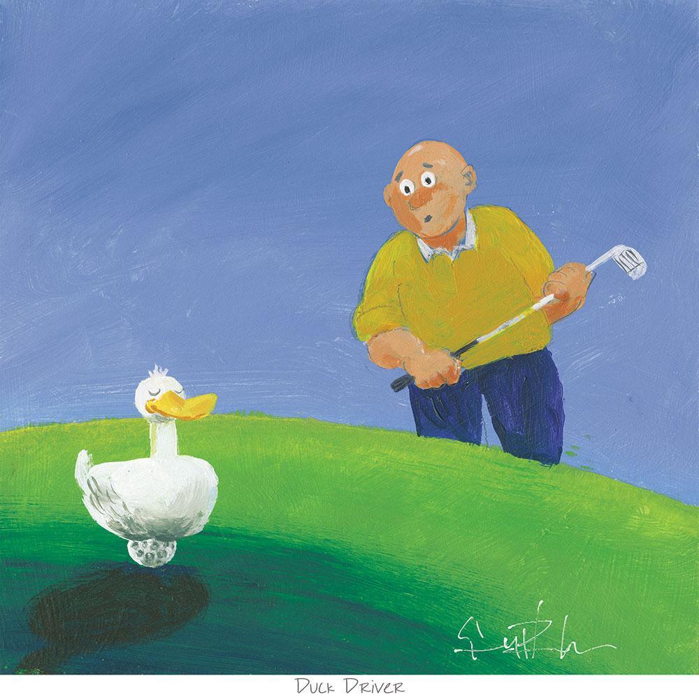 An image of Duck Driver Original Art Print Whistlefish