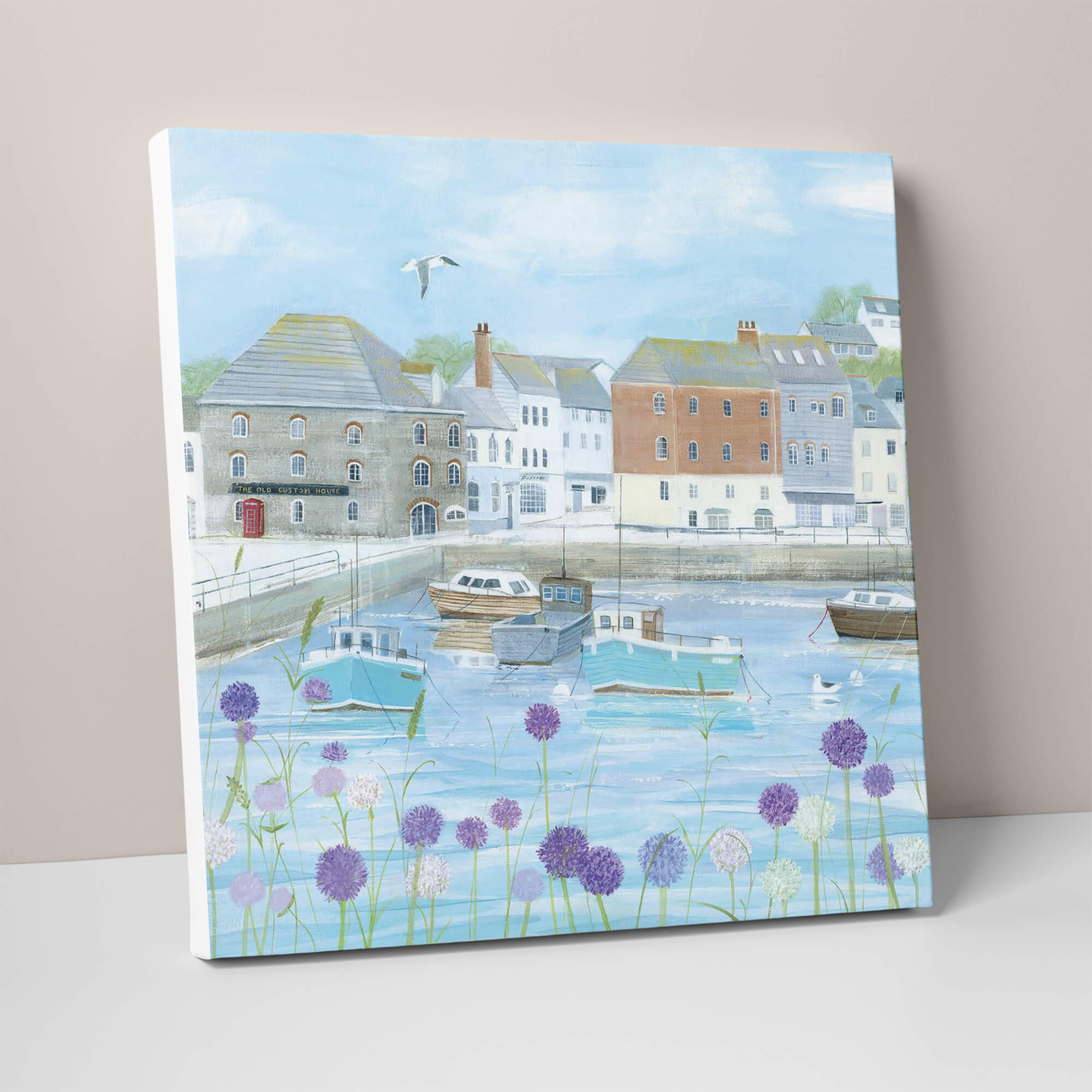 An image of Padstow Flowers Large Canvas Whistlefish