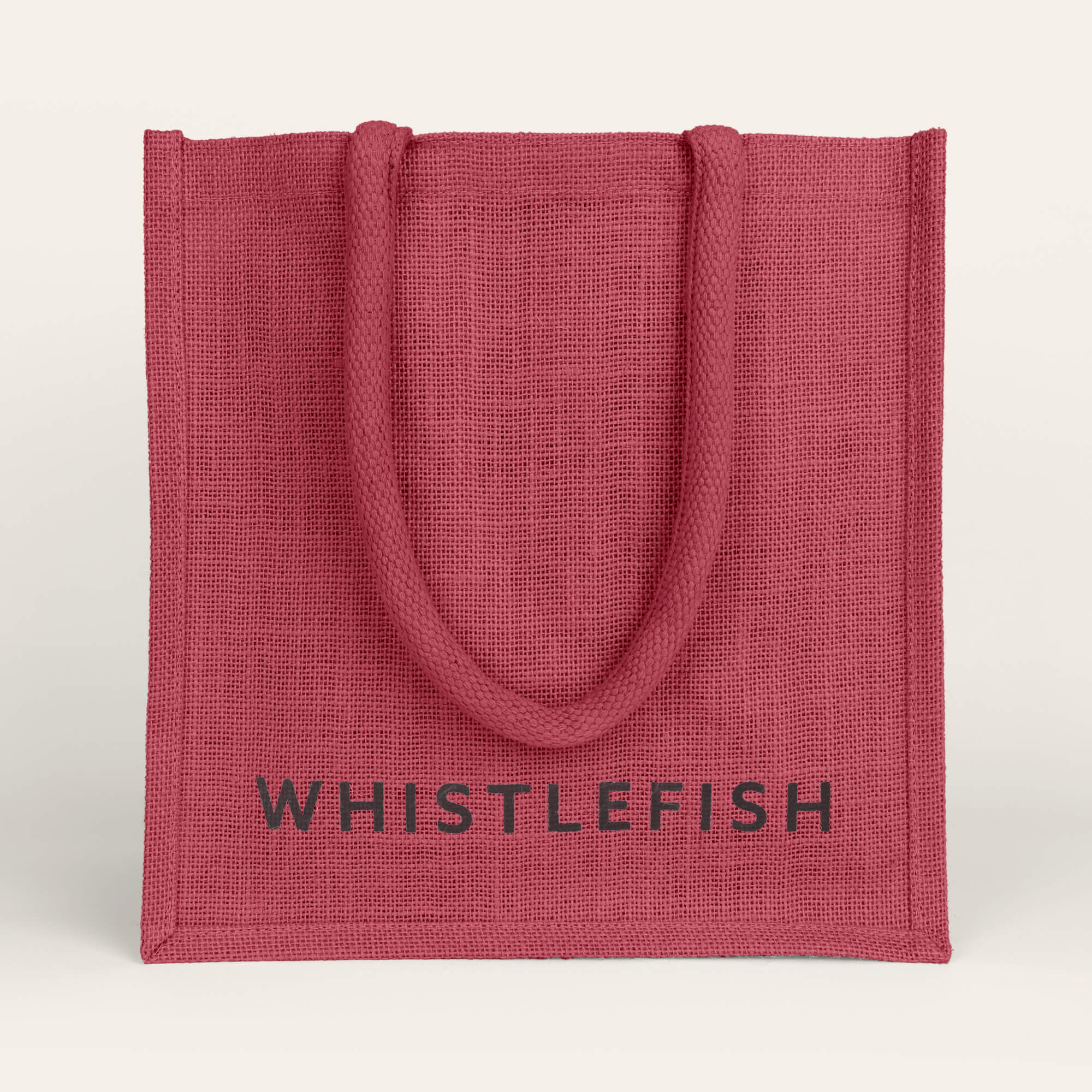 An image of Whistlefish Jute Bag Pink