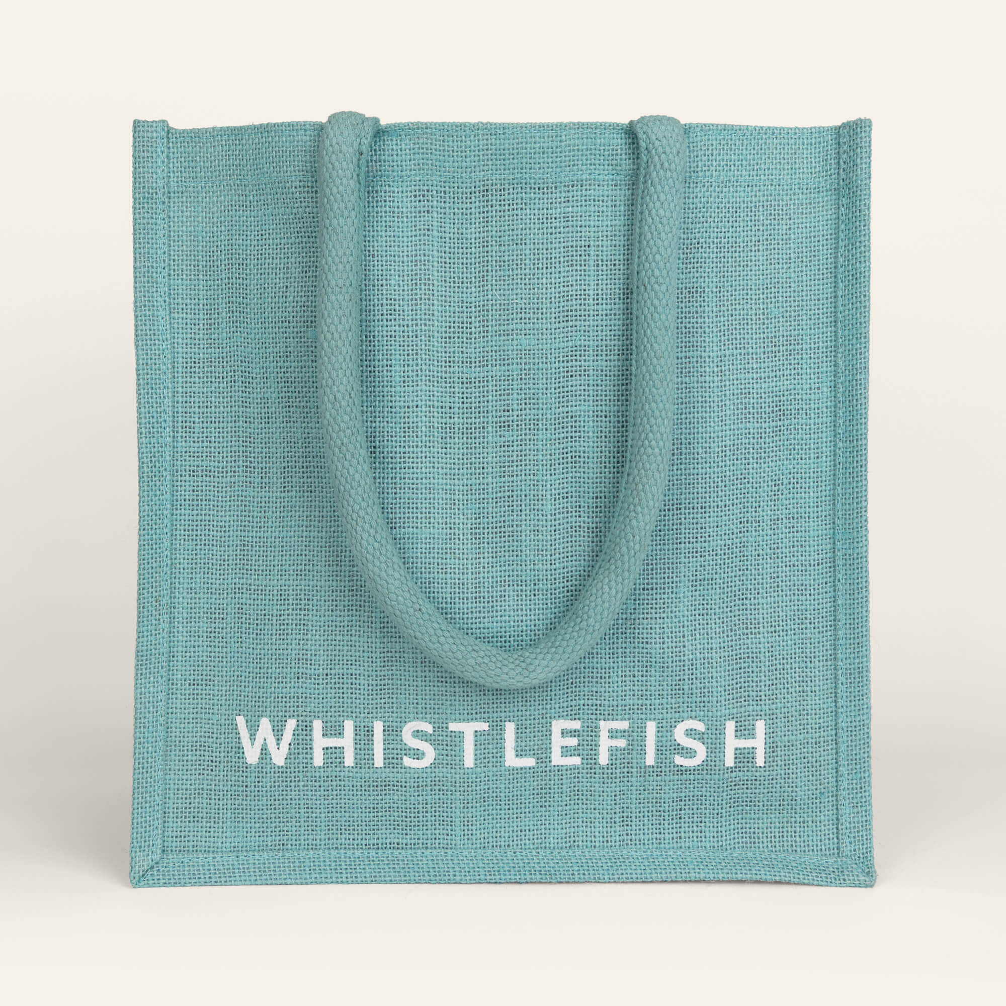 An image of Sky Blue Jute Bag Whistlefish