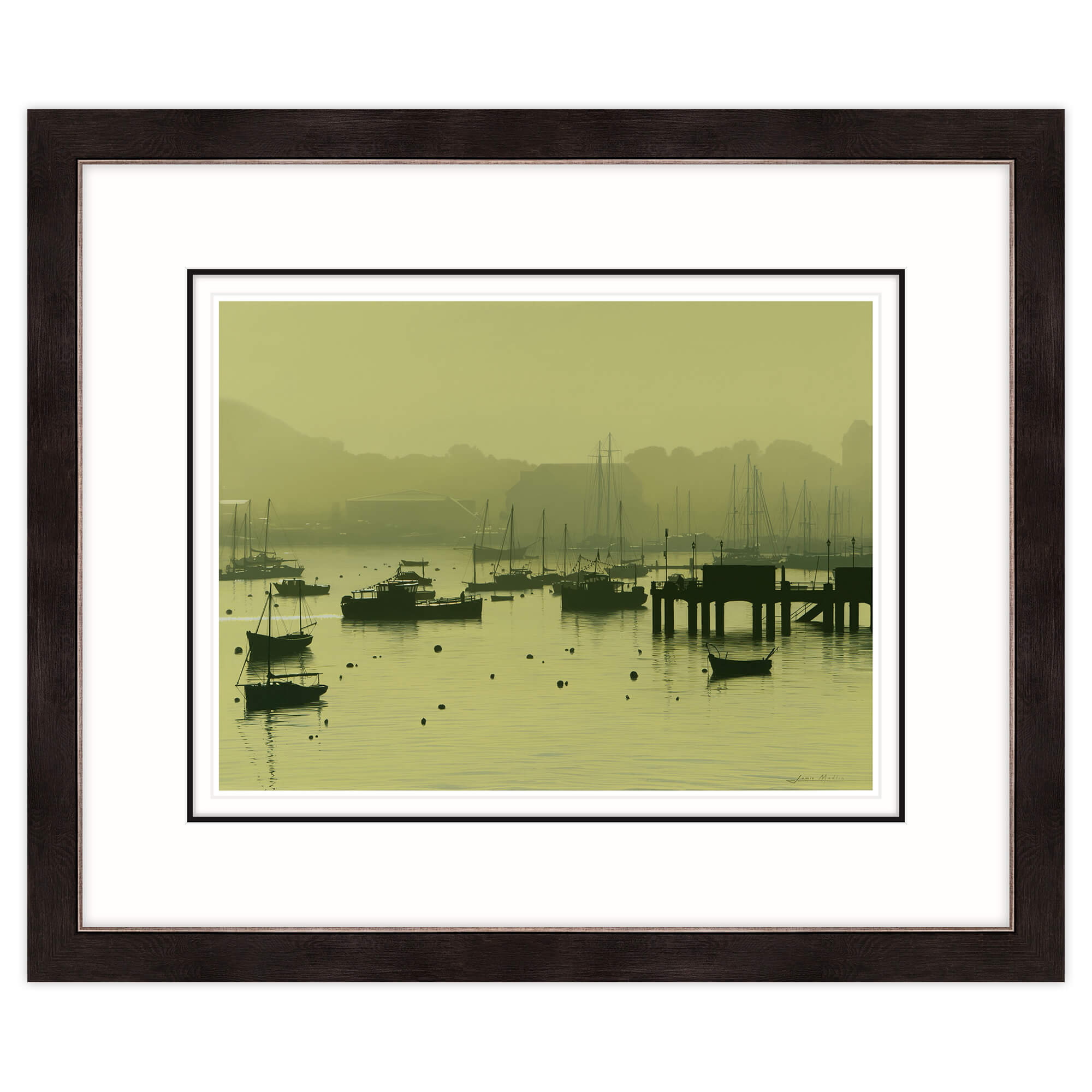 An image of First Ferry Framed Print Whistlefish