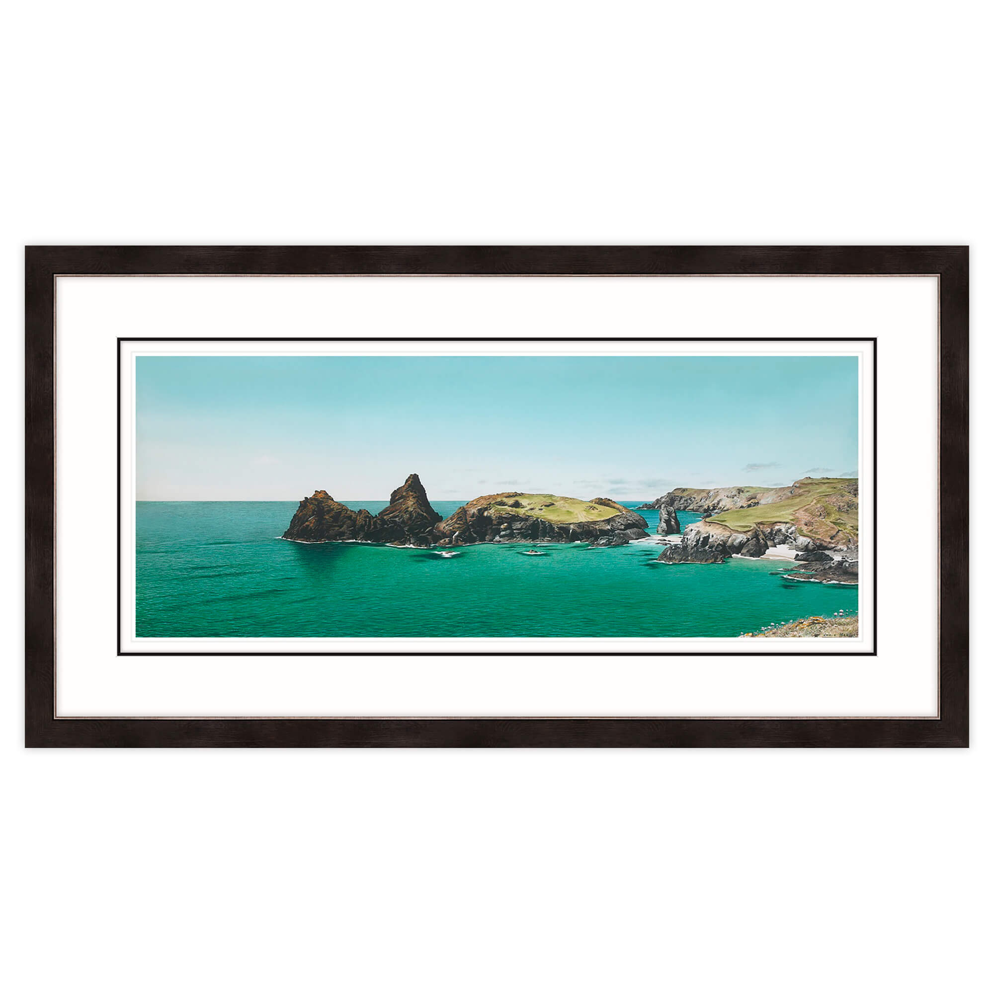 An image of Kynance Cove Framed Print Whistlefish
