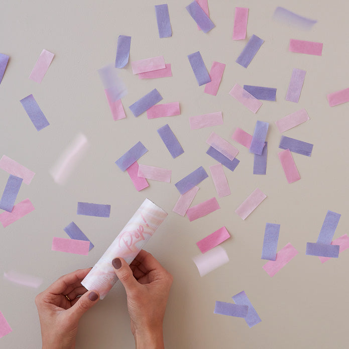 An image of Pink Biodegradable Confetti Cannon Whistlefish
