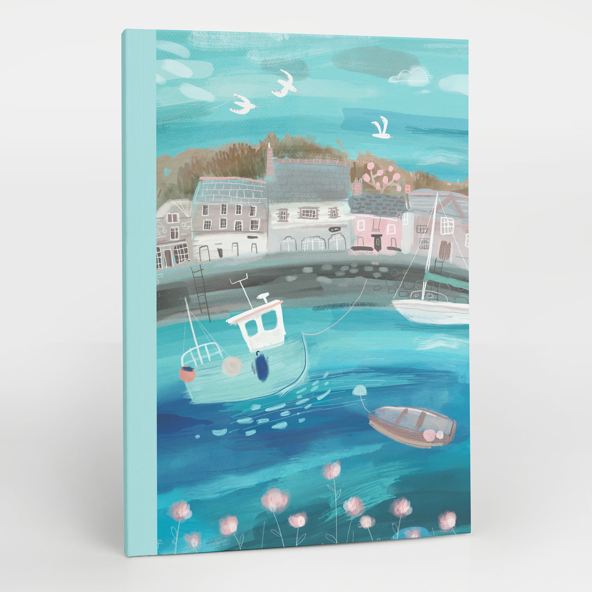 Padstow Harbour Boats A5 Notebook