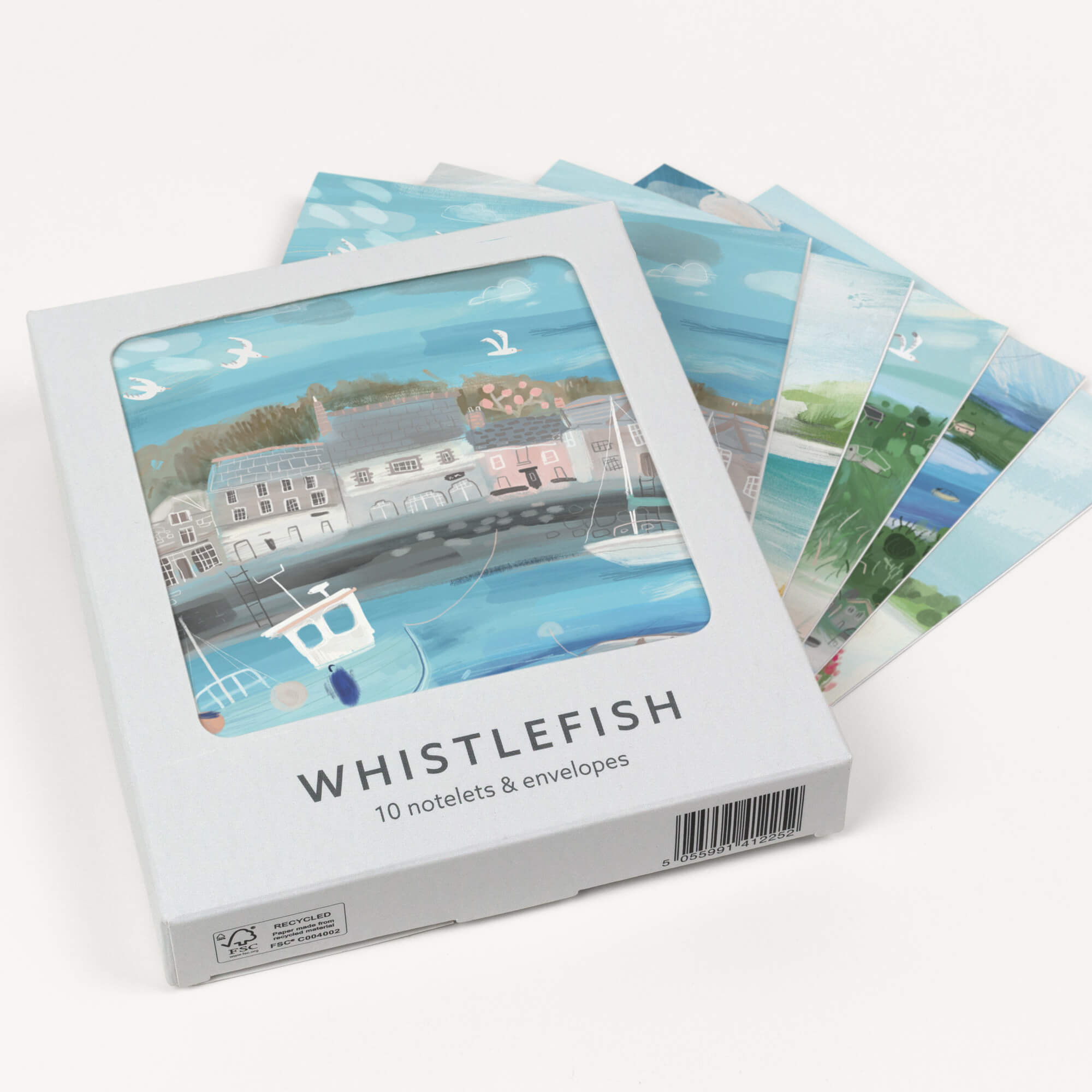 Padstow Boats Notelets Box of 10