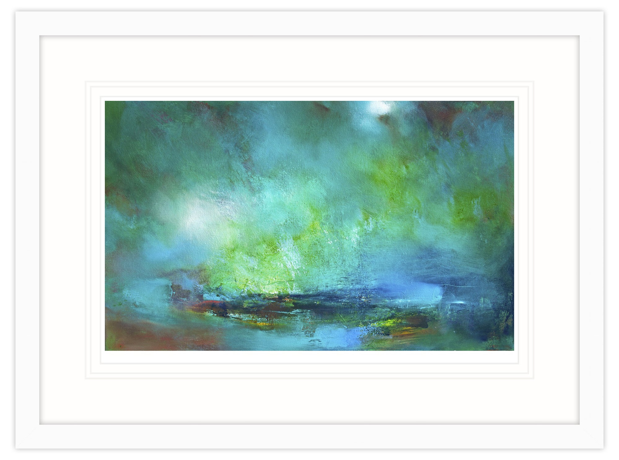 An image of Padstow Skies Framed Print by Laura Rich Whistlefish