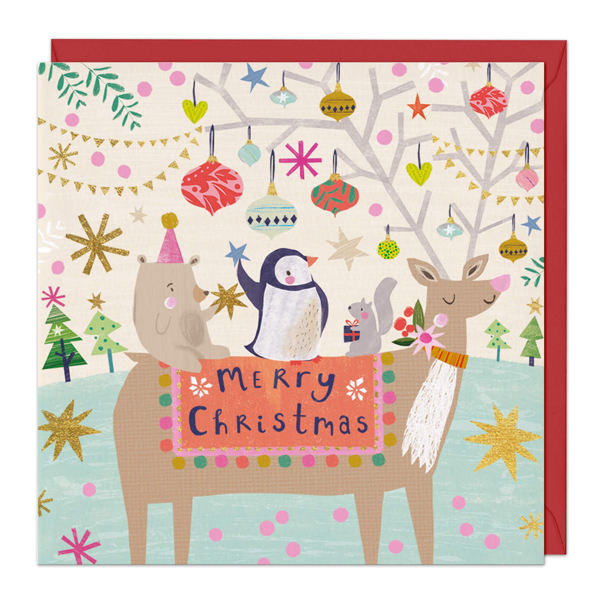 An image of A Festive Party Christmas Card Whistlefish