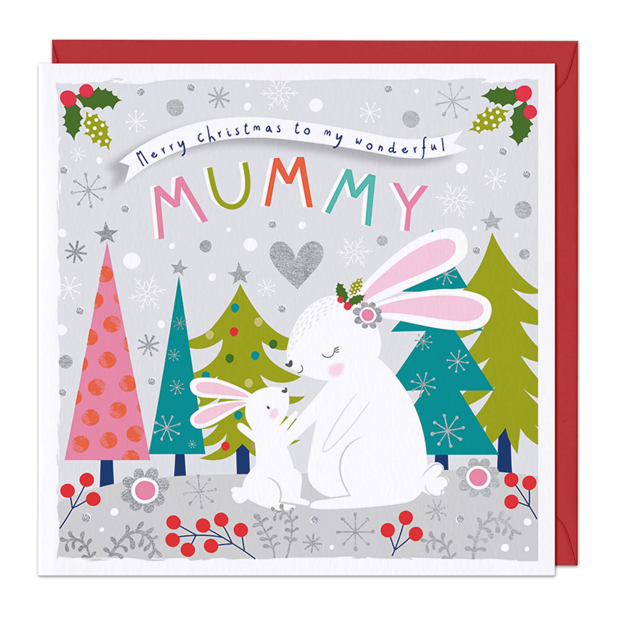 An image of To My Wonderful Mummy Christmas Card Whistlefish