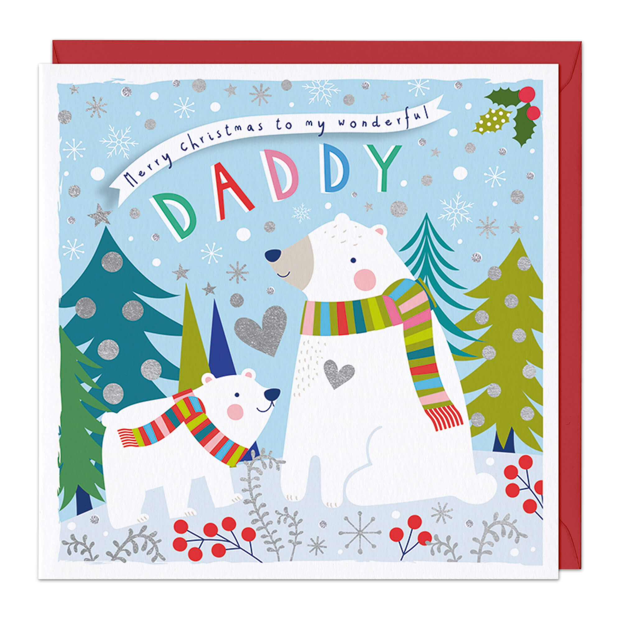 An image of To My Wonderful Daddy Christmas Card Whistlefish