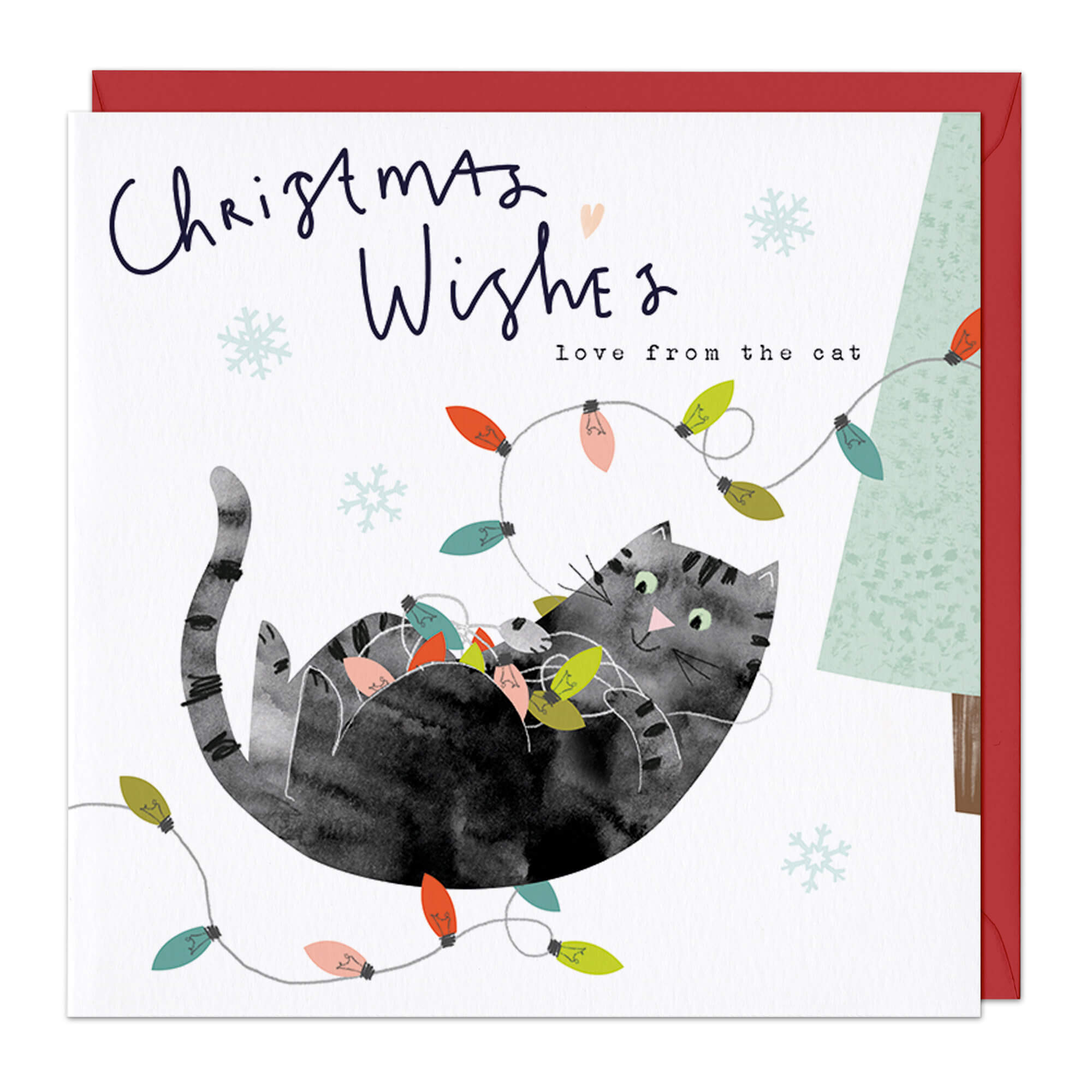 An image of Love From The Cat Christmas Card Whistlefish