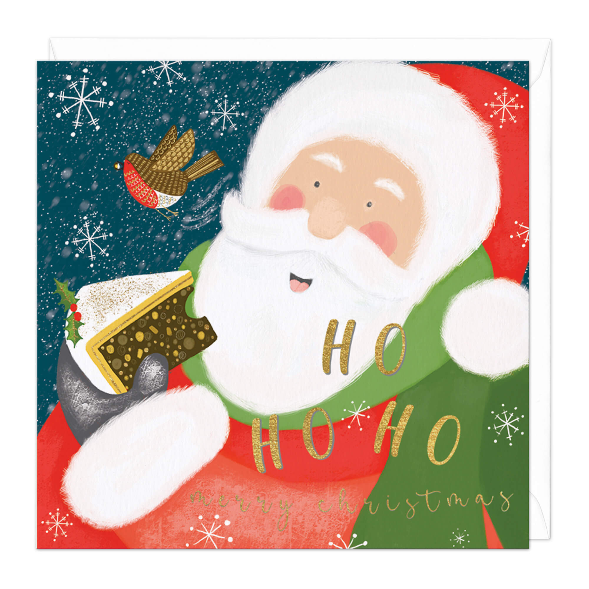 An image of Santa's Cake Christmas Card Whistlefish