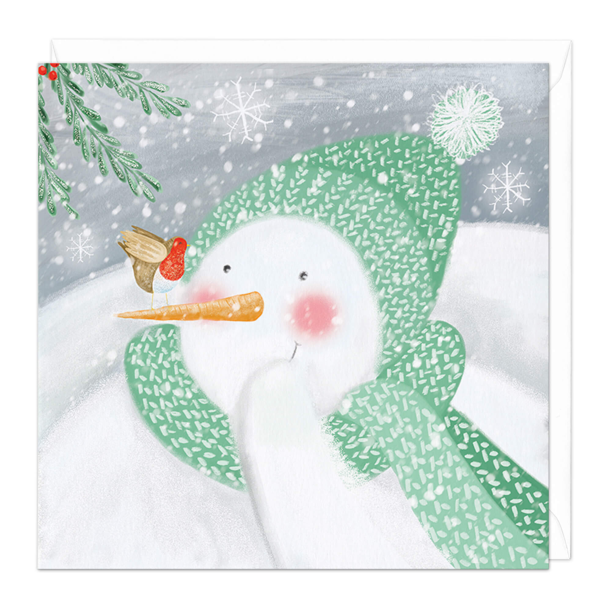 An image of Cheeky Snowman Christmas Card Whistlefish