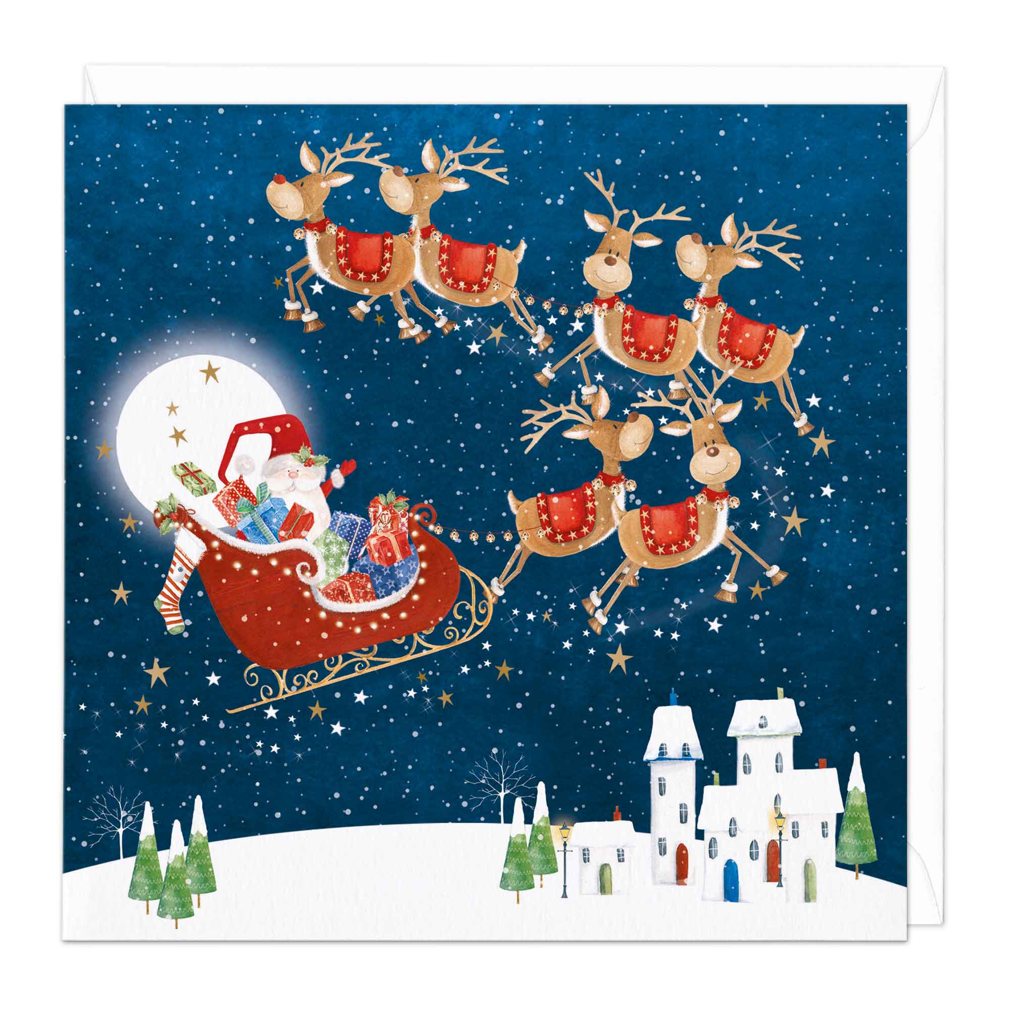 An image of Ho Ho Ho Christmas Wishes Christmas Card Whistlefish