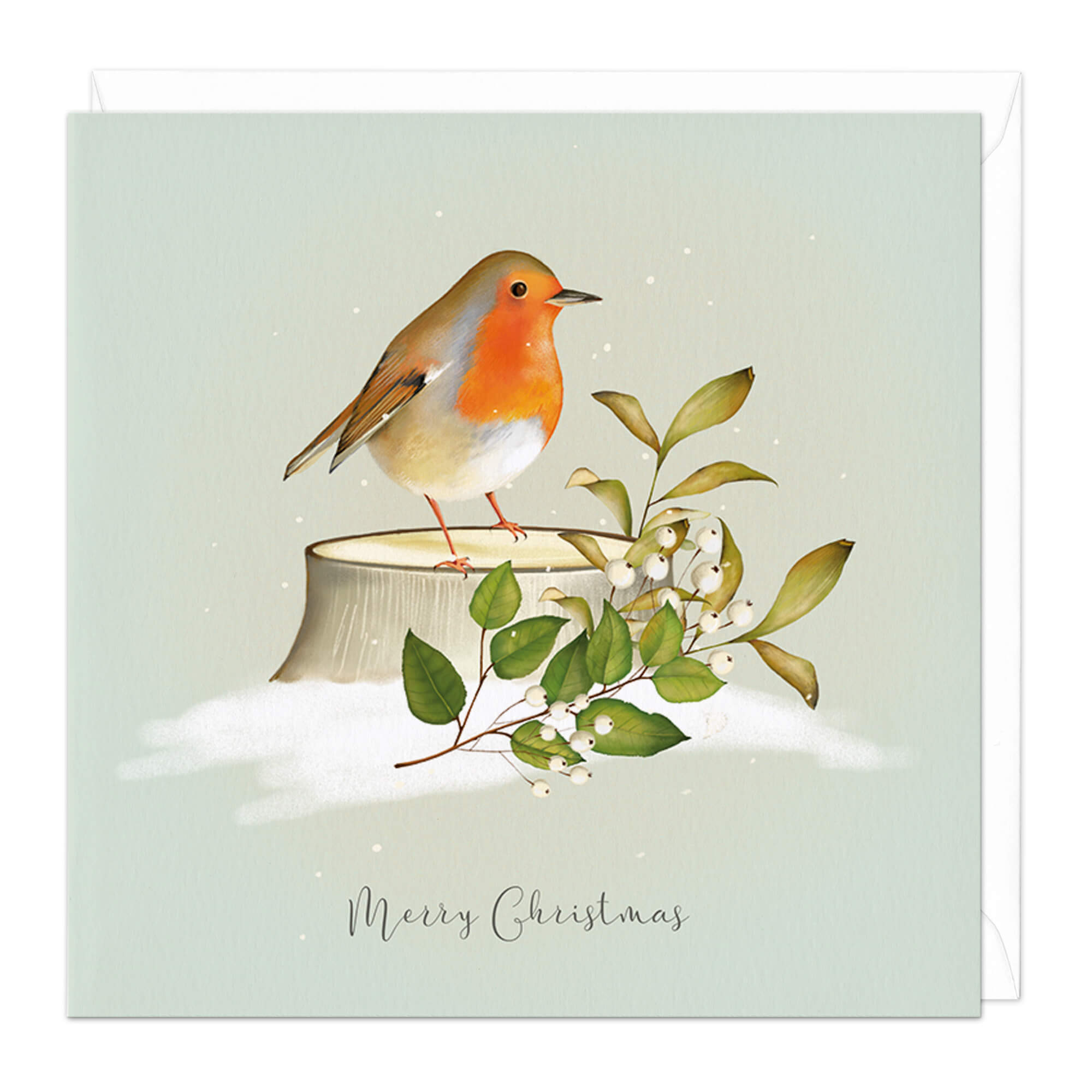 An image of Snowberry Robin Christmas Card Whistlefish