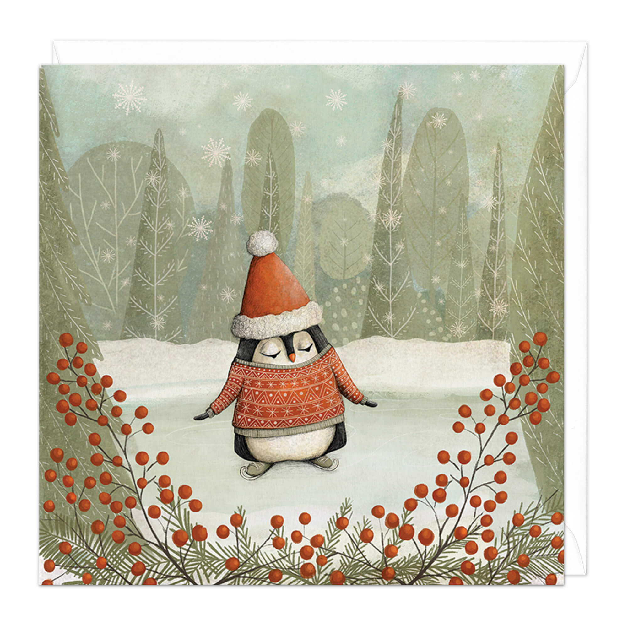 An image of Wrapped Up Penguin Christmas Card Whistlefish
