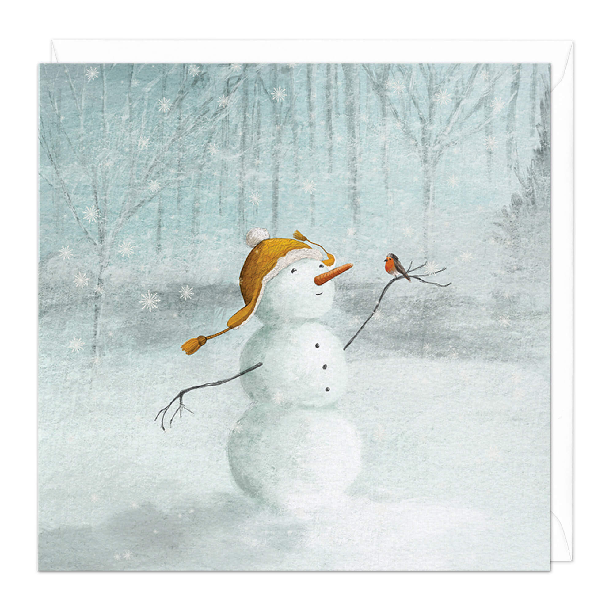 An image of Shakespeares Snowman Christmas Card Whistlefish