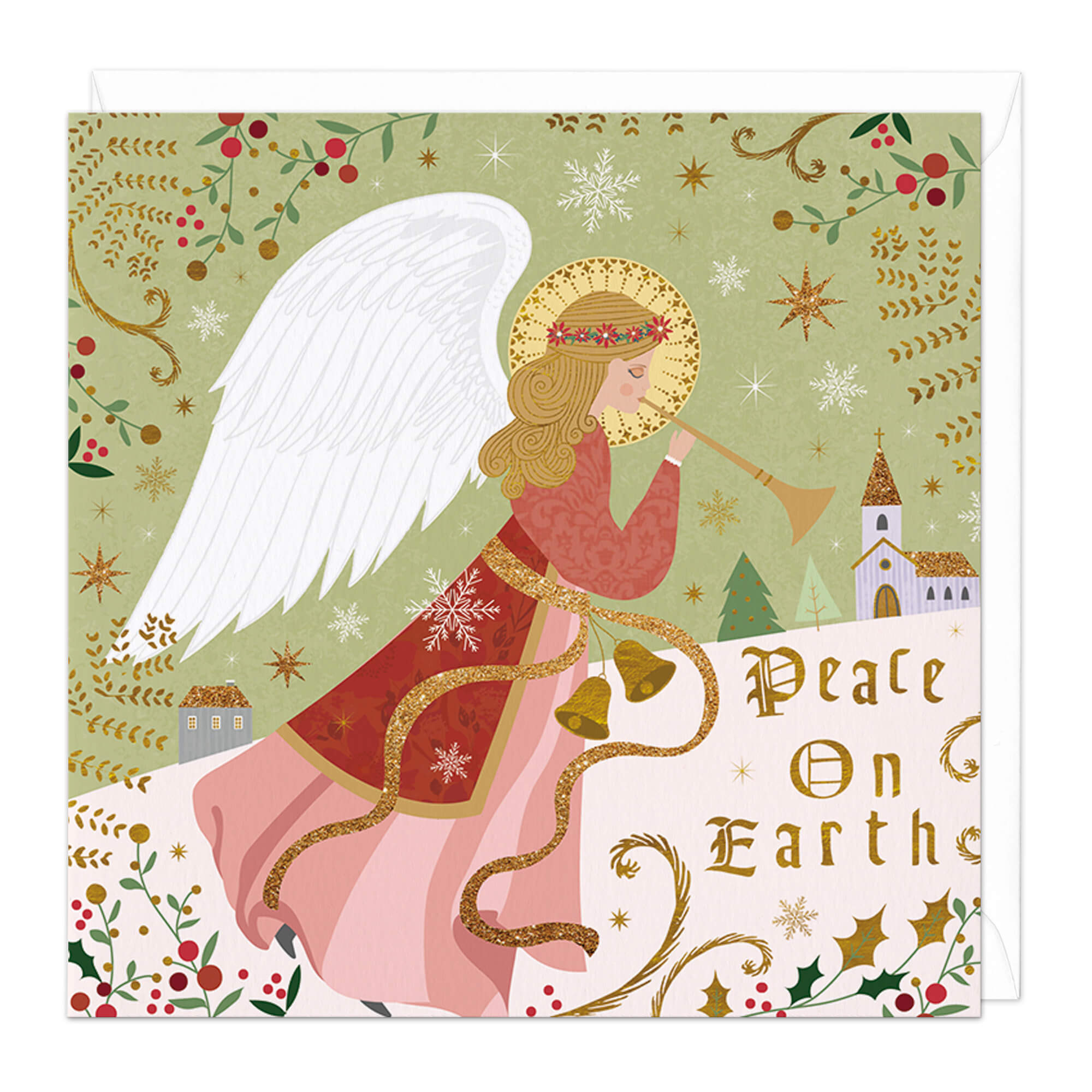 An image of Peace on Earth Angels Christmas Card Whistlefish