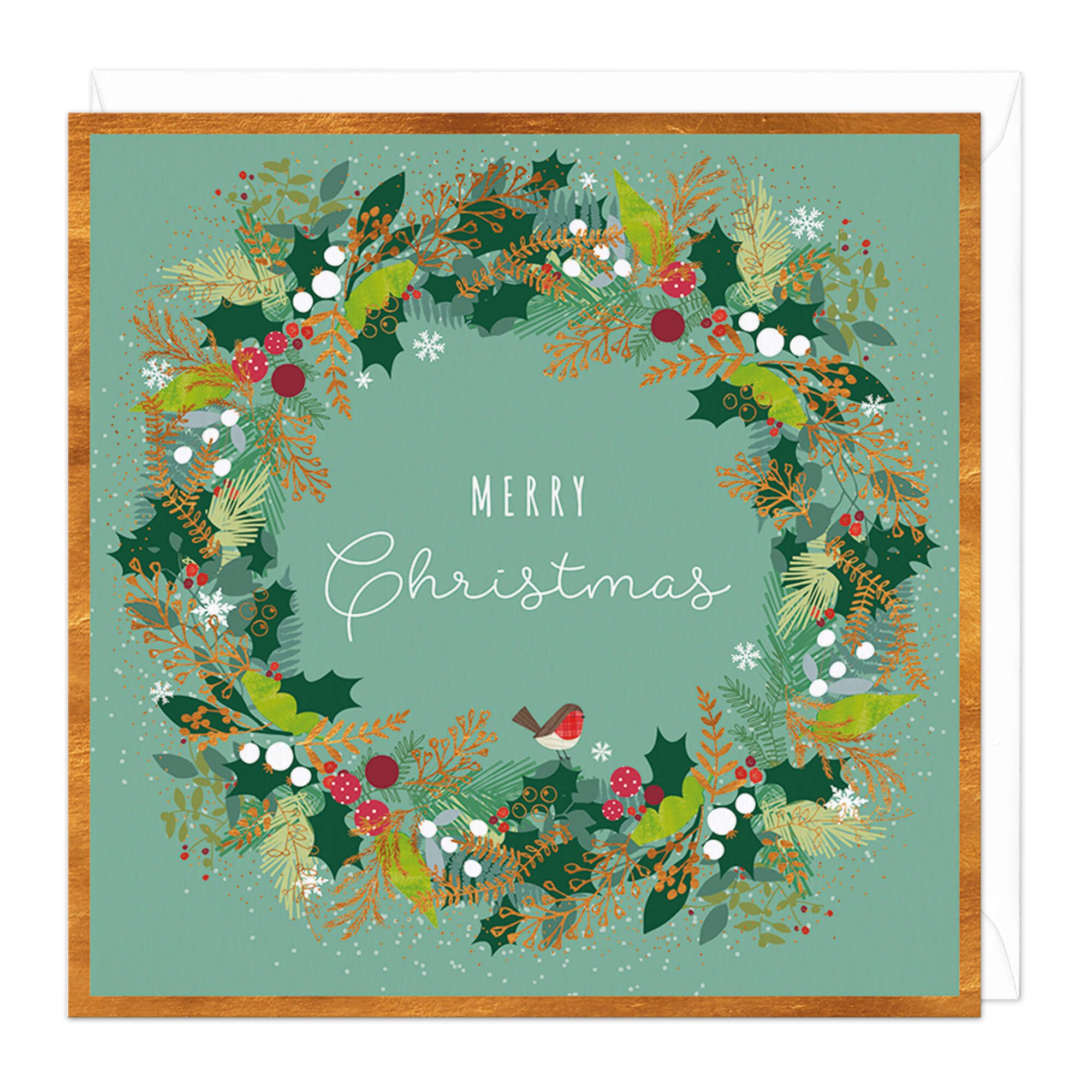 An image of Fabulous Festive Foliage Wreath Christmas C Whistlefish