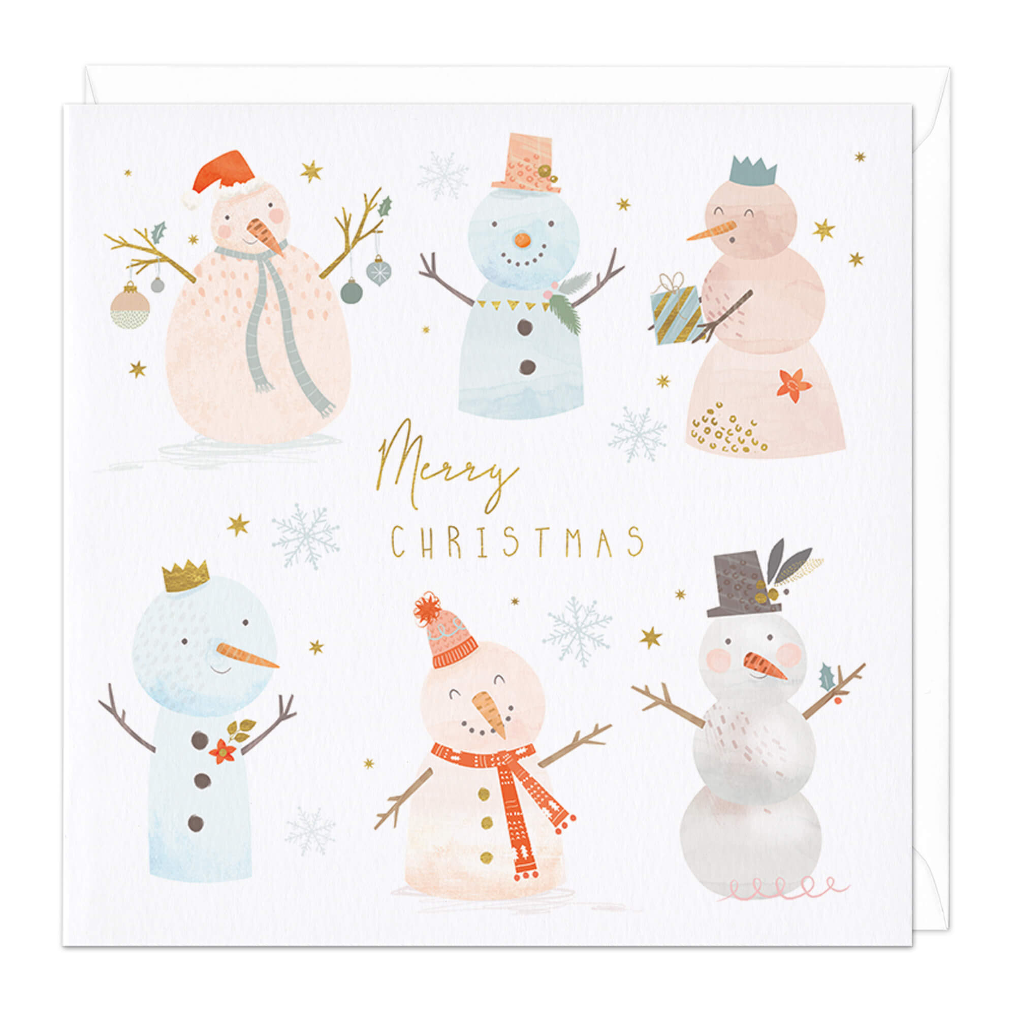 An image of Jolly Snowmen Christmas Card Whistlefish