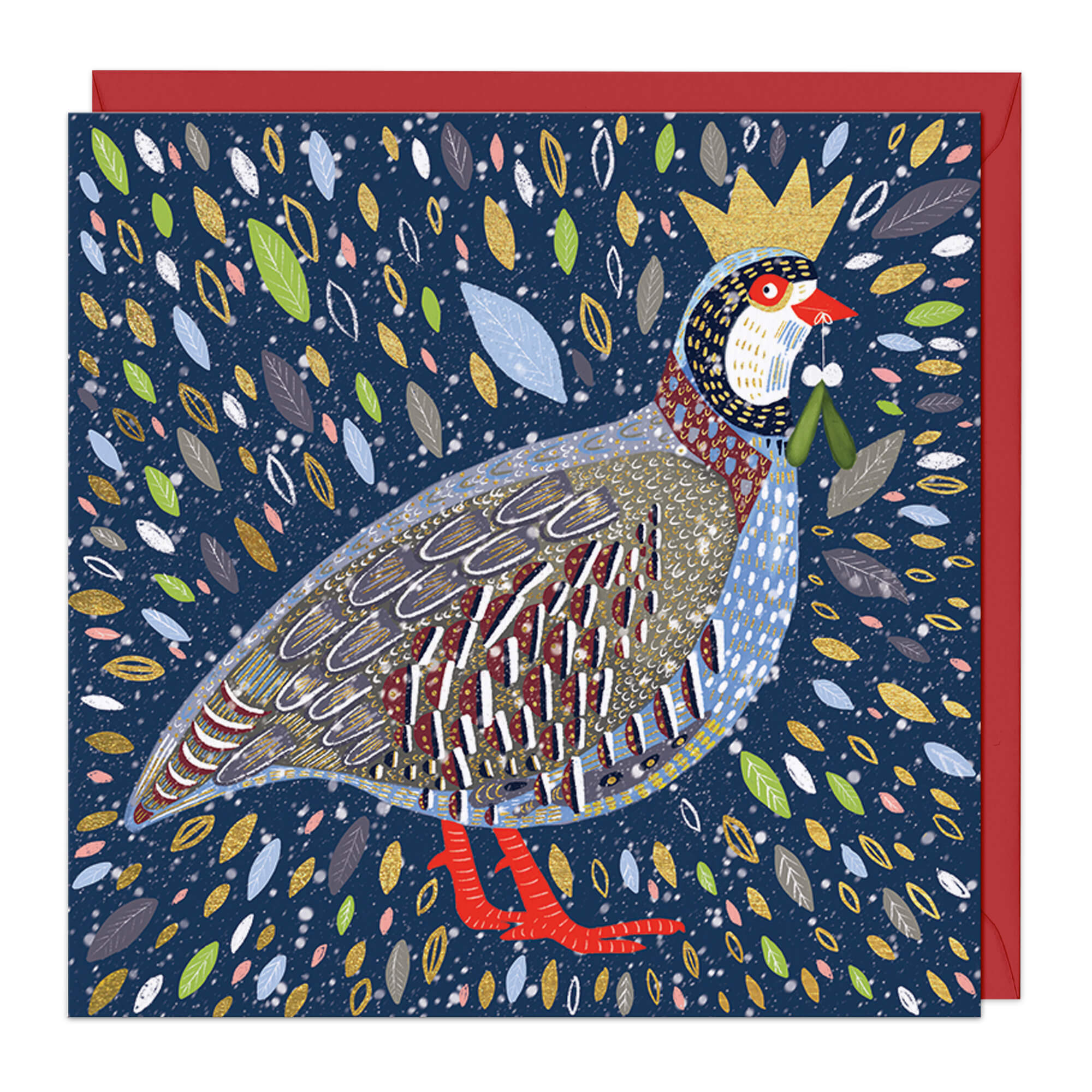 An image of Festive Partridge Christmas Card Whistlefish