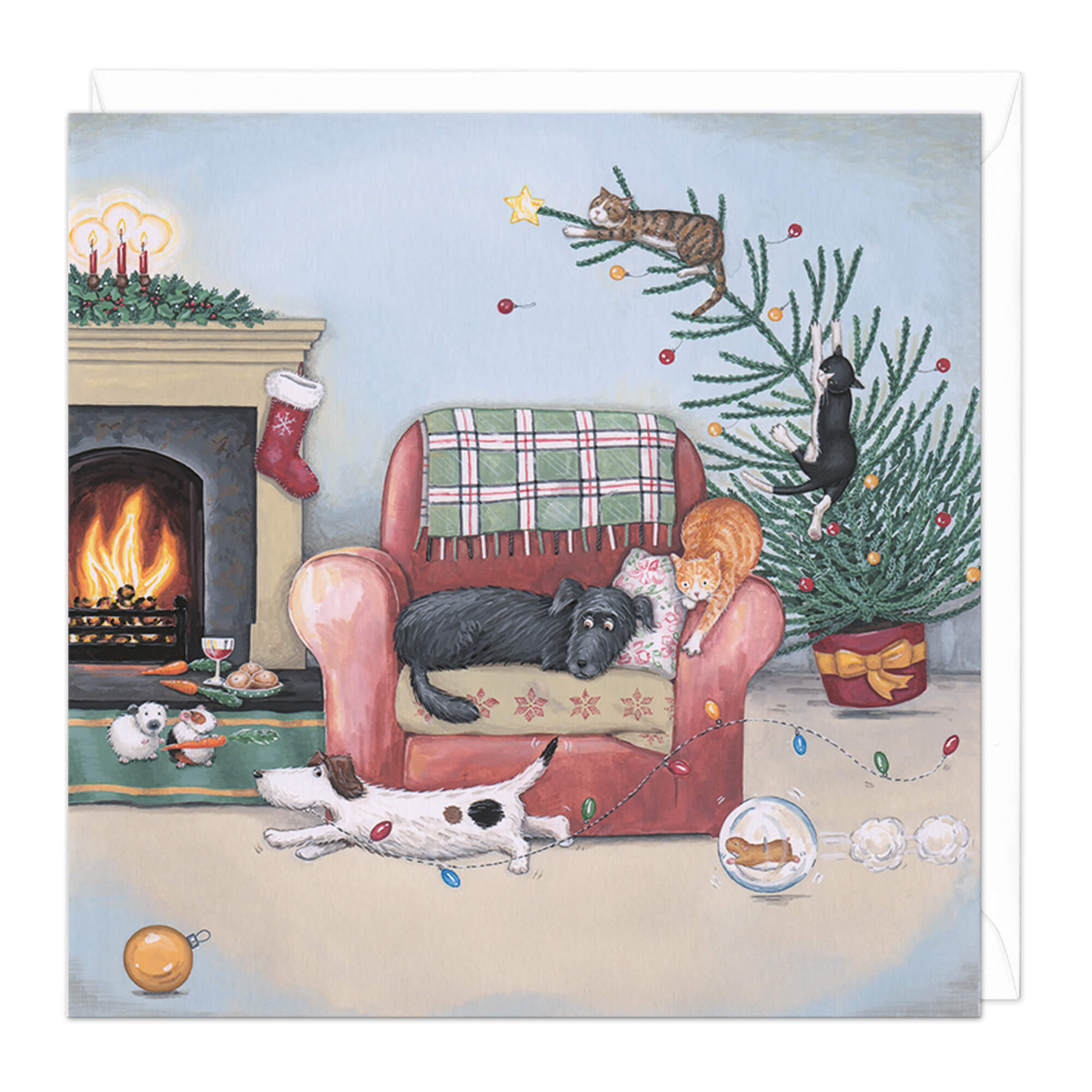 An image of Animal Fun Christmas Card Whistlefish
