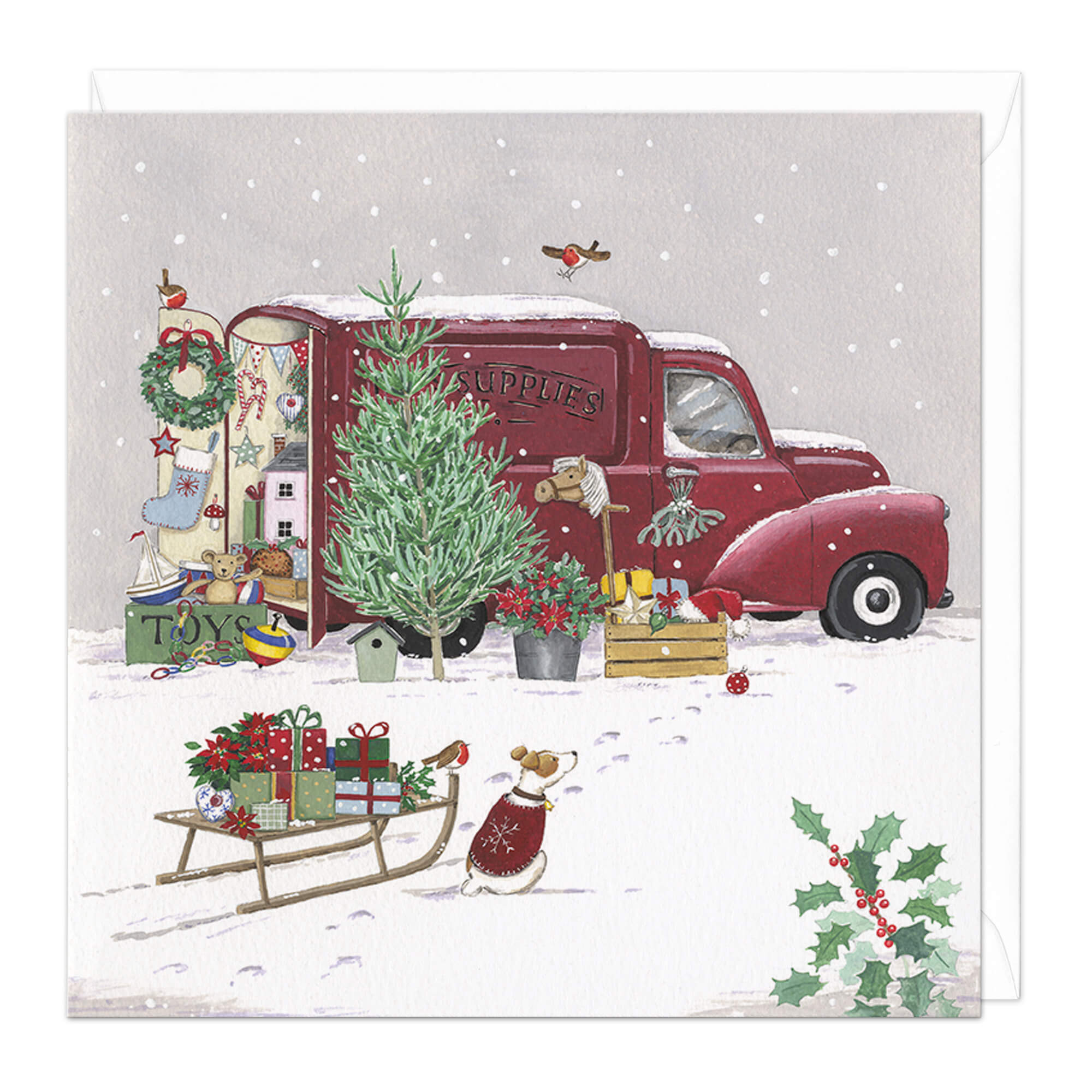 An image of Festive Delivery Christmas Card Whistlefish