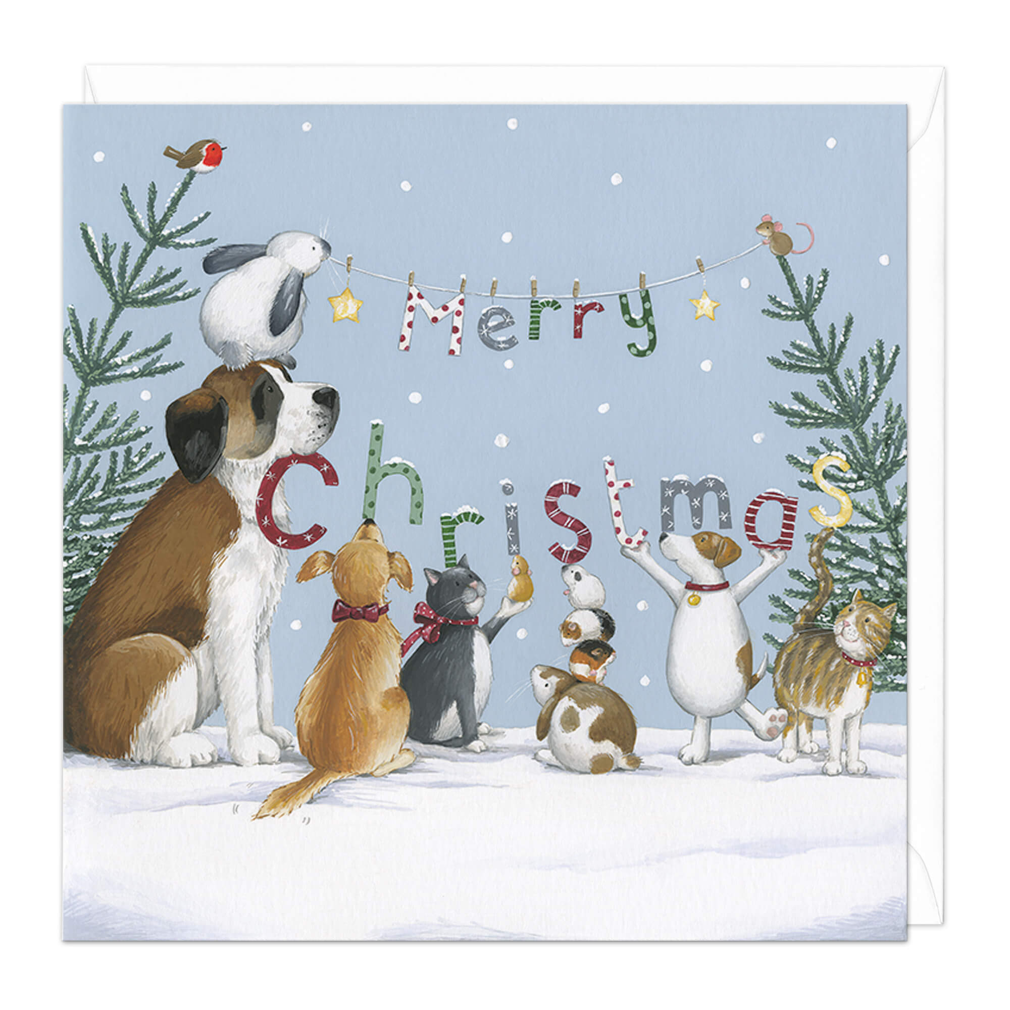 An image of Festive Friends Christmas Card Whistlefish