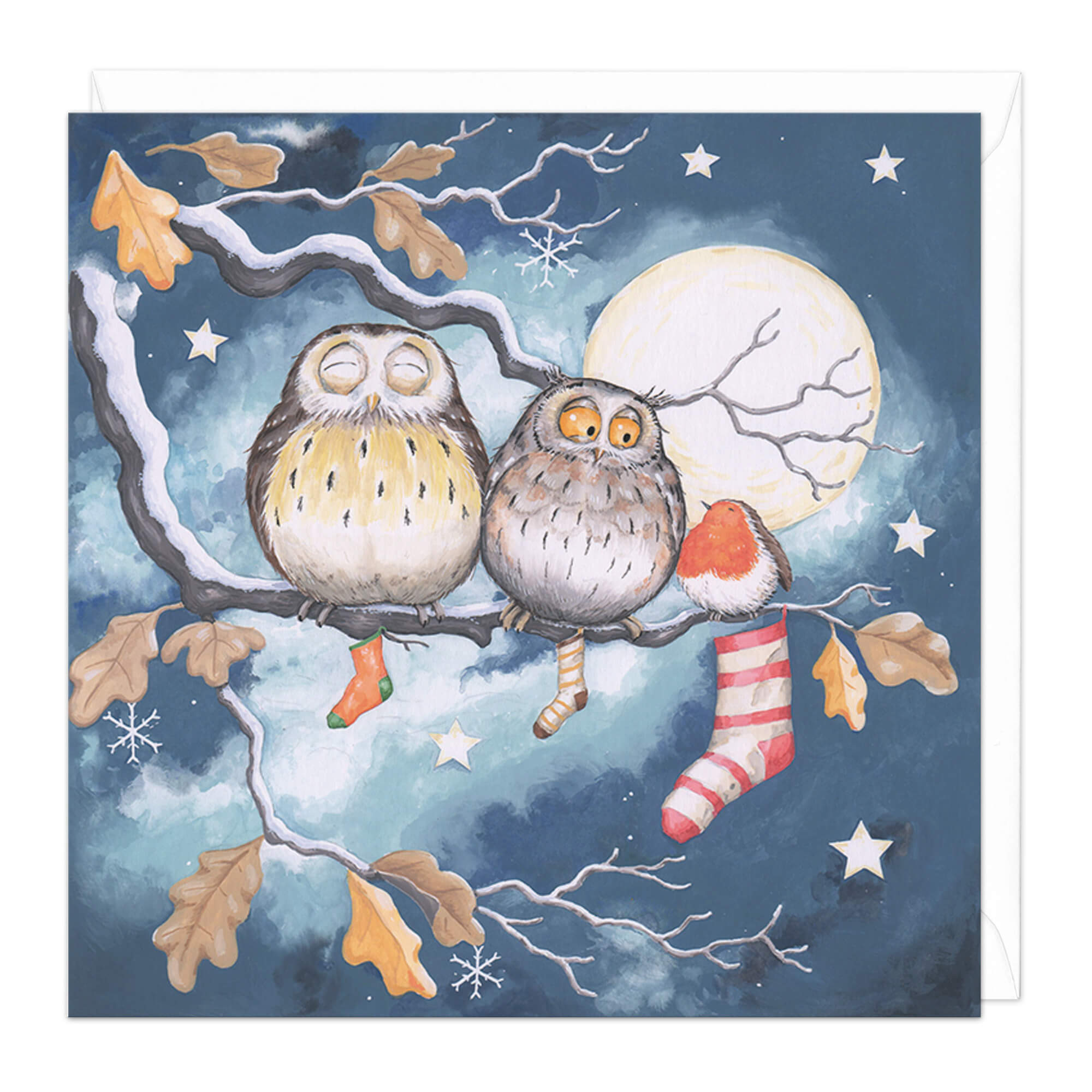 An image of Feathered Family Christmas Card Whistlefish