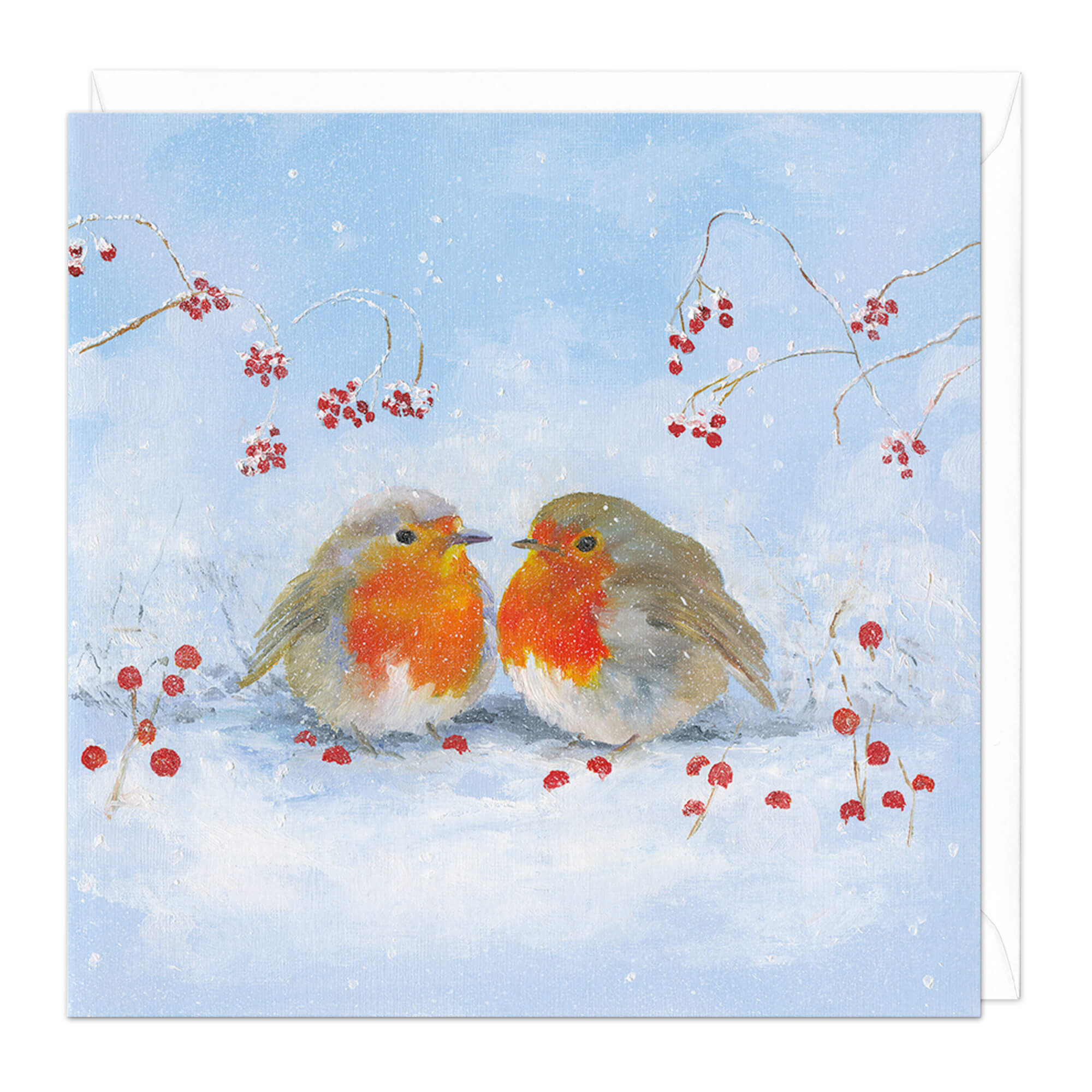 An image of Two Robins Christmas Card Whistlefish