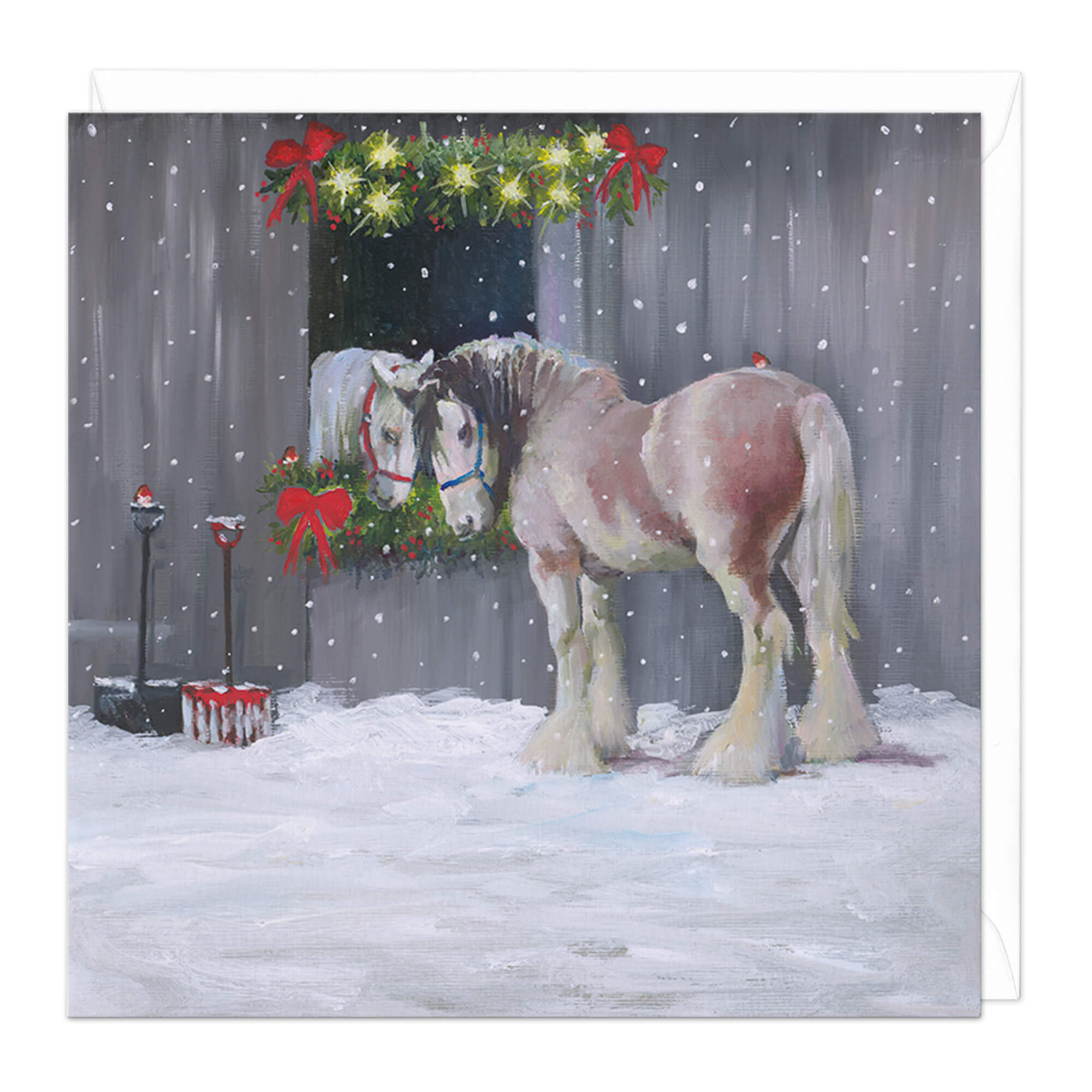 An image of At the Stable Door Christmas Card Whistlefish
