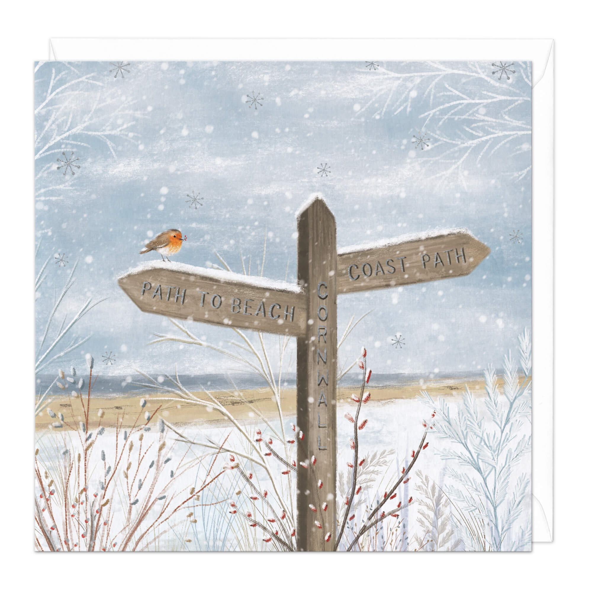 An image of Path to Beach Christmas Card Whistlefish