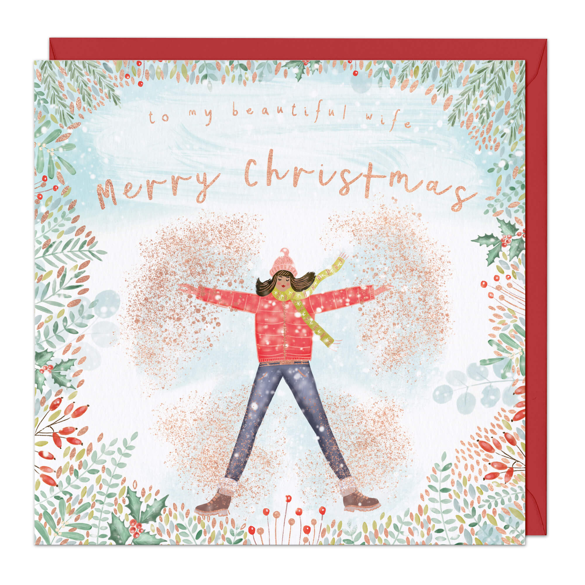 An image of Snow Angel Christmas Card Whistlefish