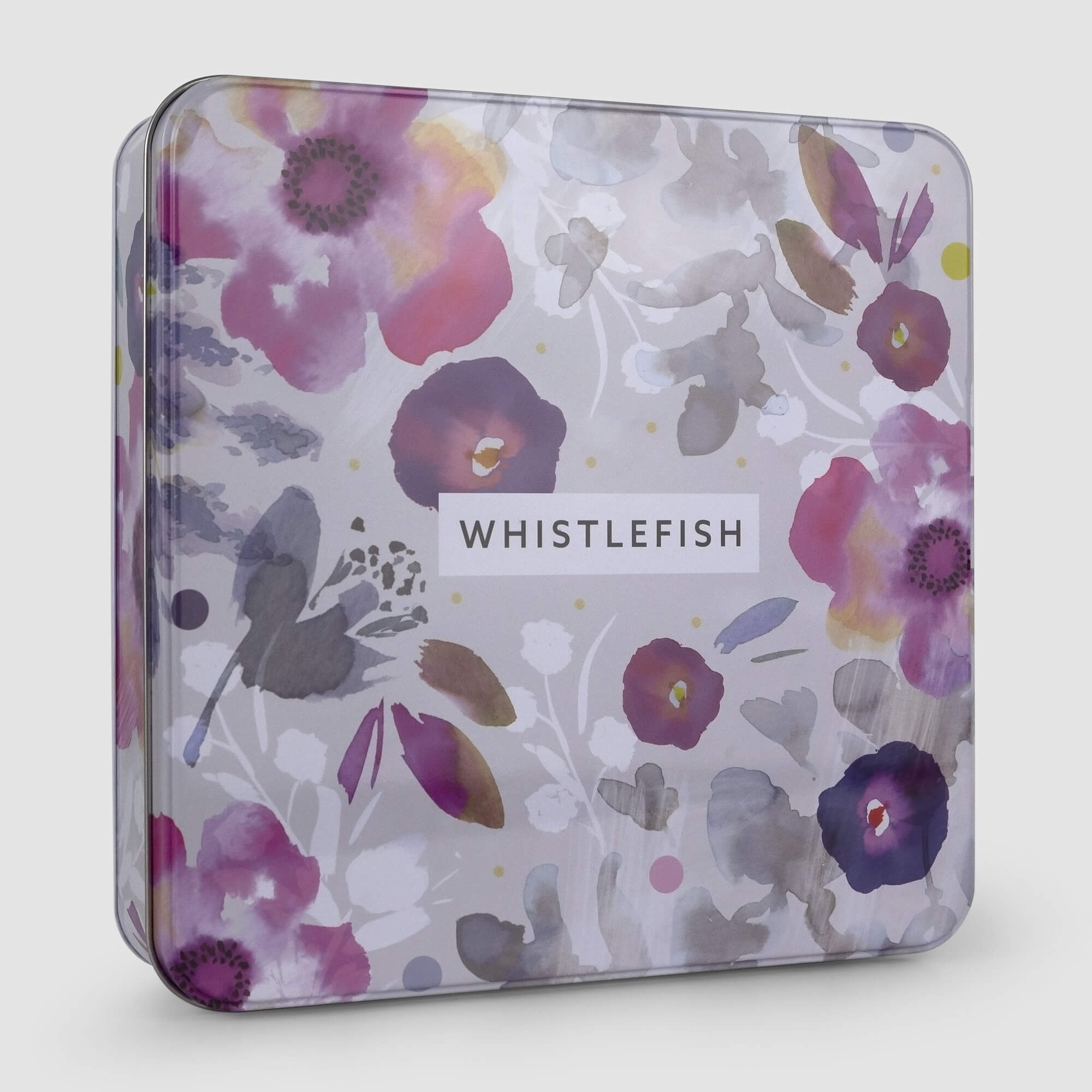 An image of Watercolour Blooms Luxury Card Tin Whistlefish