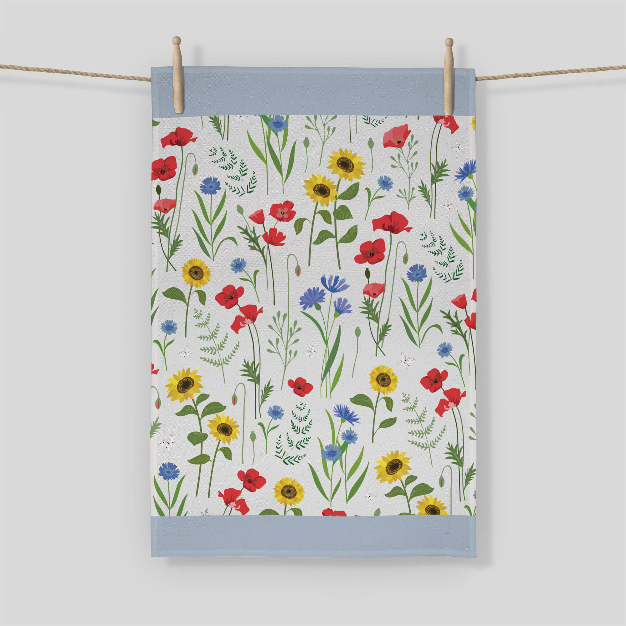 An image of Wild Flowers Tea Towel Whistlefish