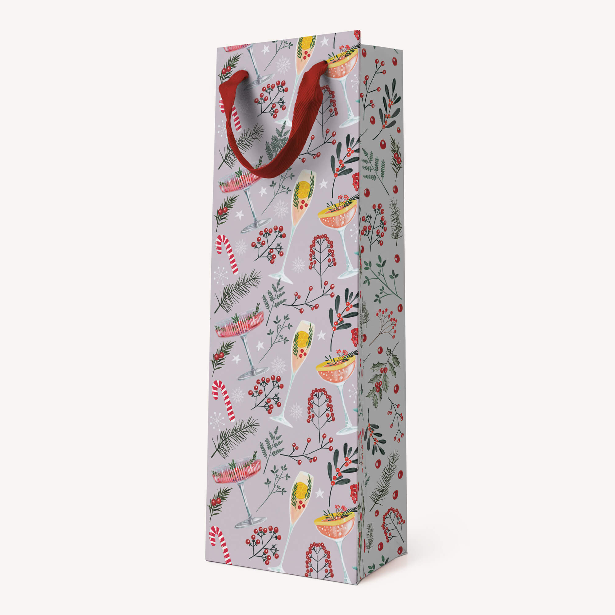 An image of Christmas Cocktails Gift Bottle Bag Whistlefish