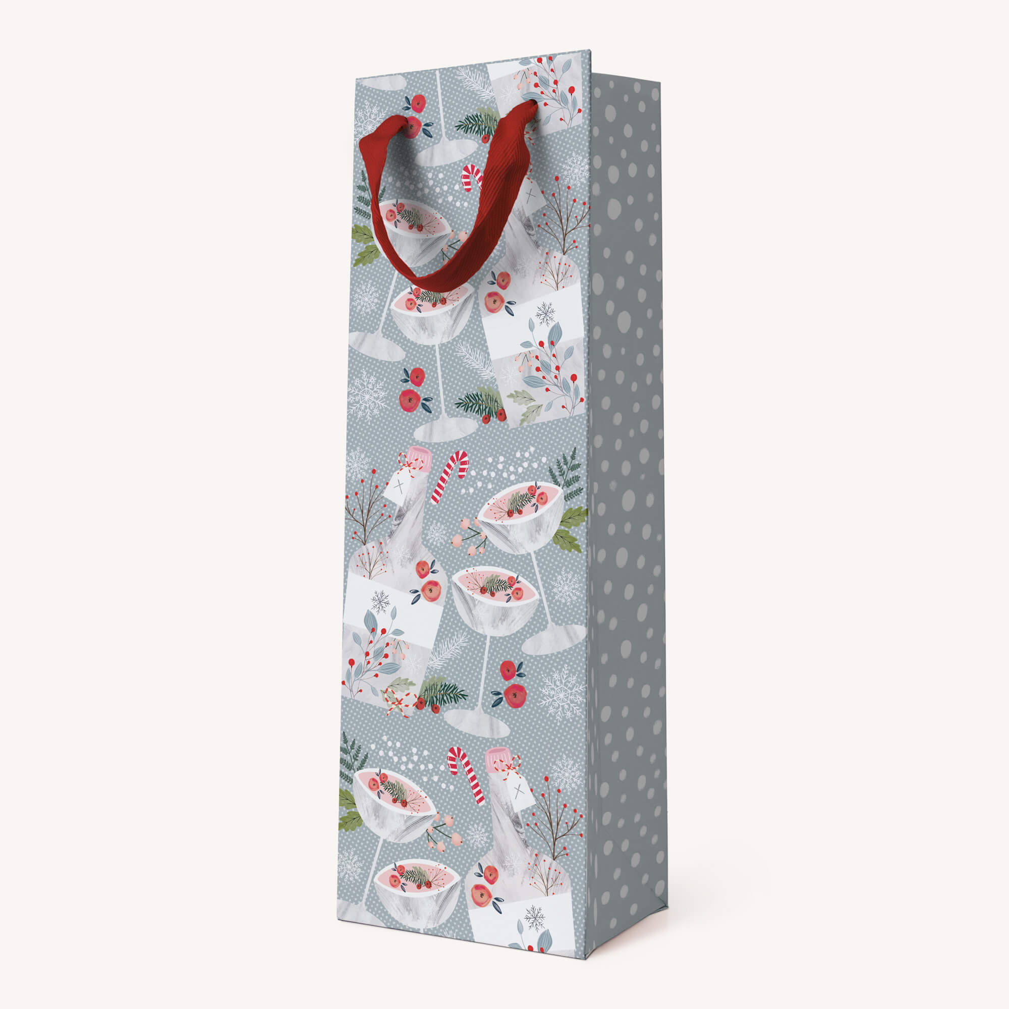 An image of Festive Tipple Christmas Gift Bottle Bag Whistlefish