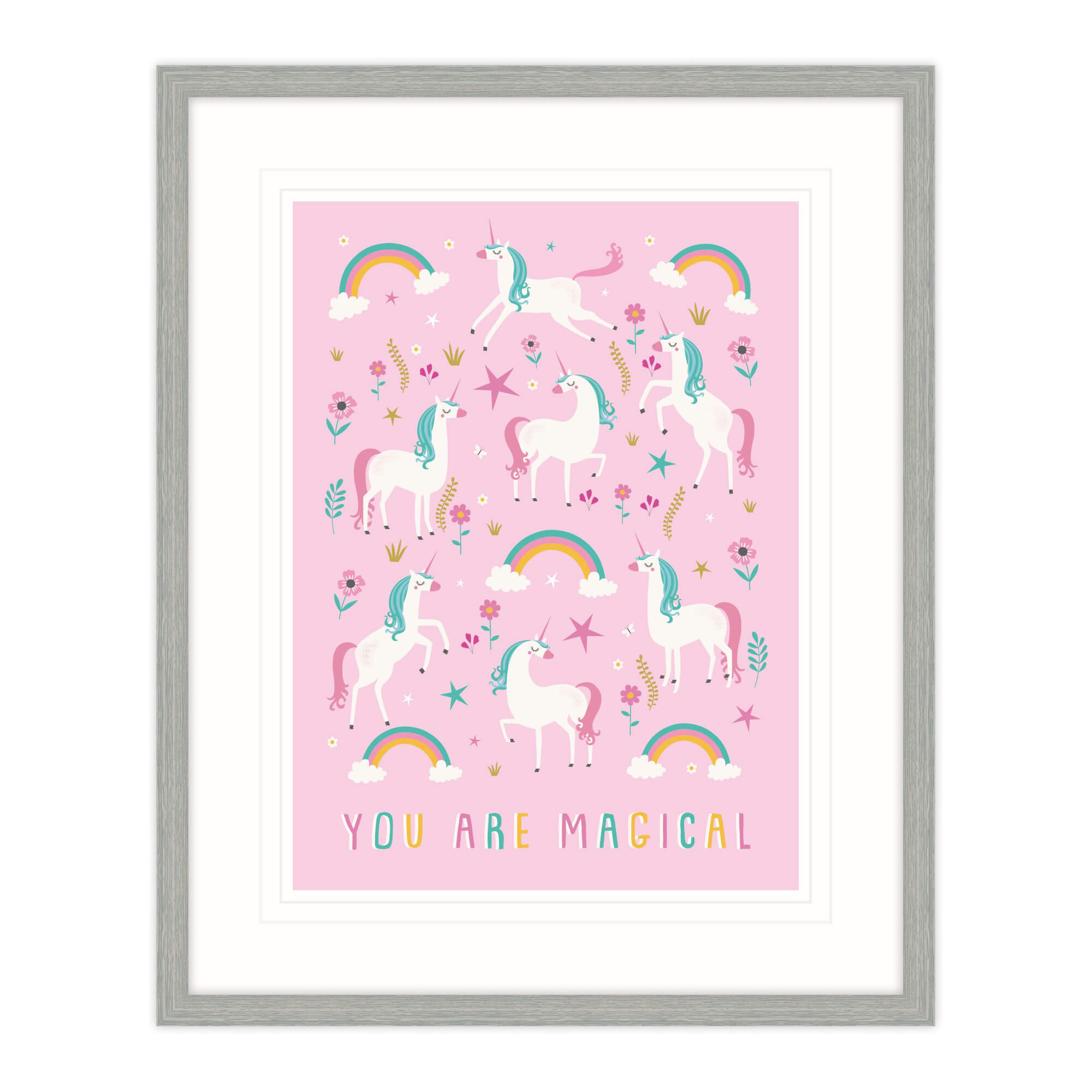An image of You Are Magical Framed Print for Children Whistlefish