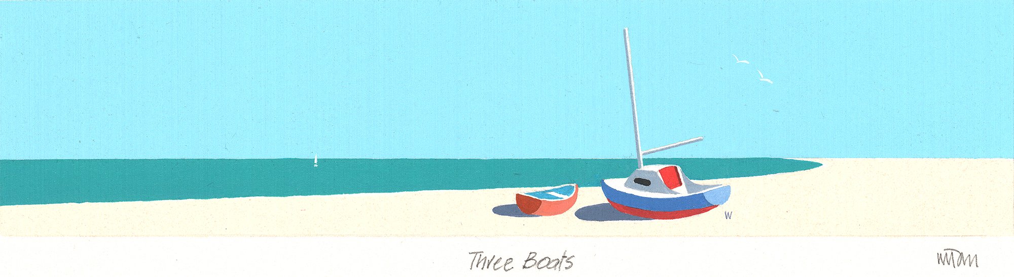 An image of Three Boats Print Whistlefish