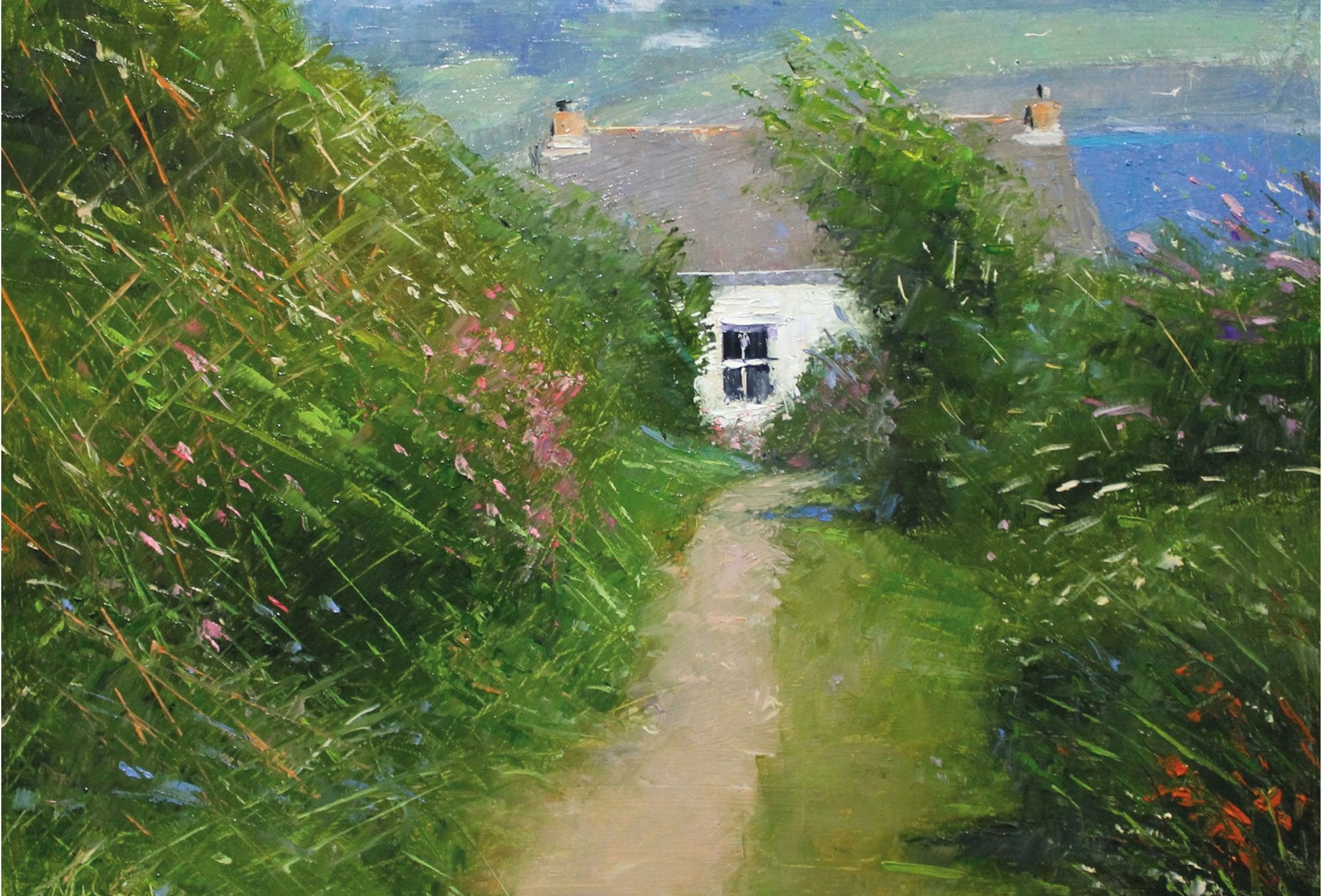 An image of Cliffpath Cottage Print Whistlefish