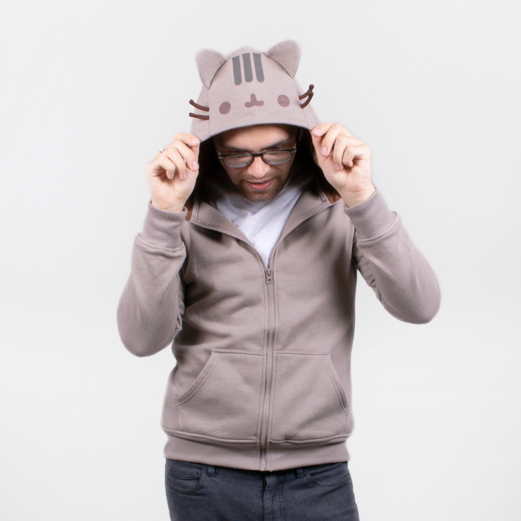 pusheen hoodie with cat ears