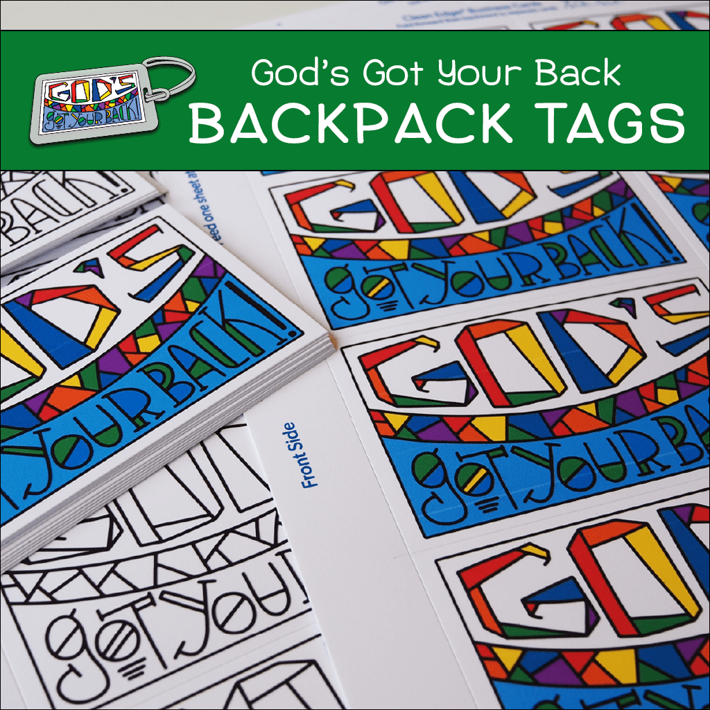 backpack blessing tags