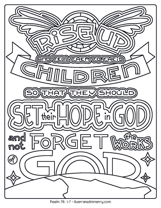 Bible Story Coloring Pages Fall 2020 Illustrated Ministry