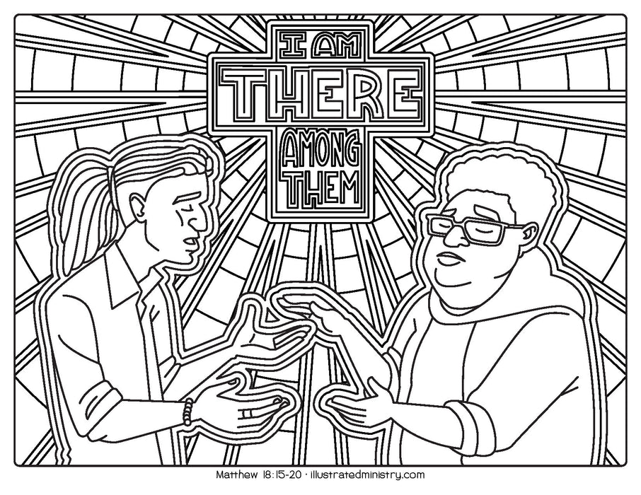 coloring pages book of matthew