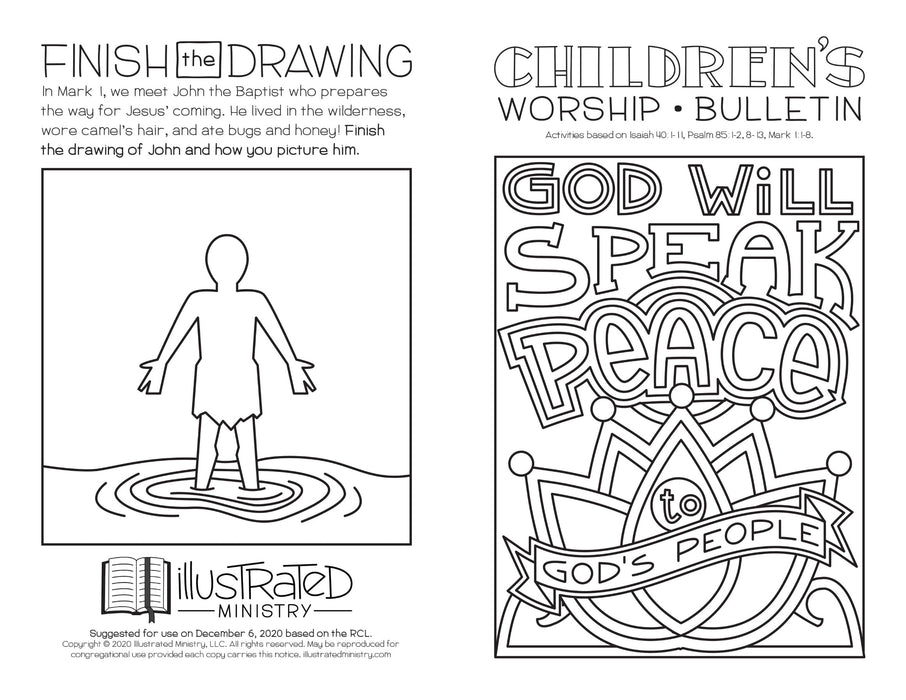 Illustrated Worship Children's Bulletins: Winter 2020-2021 ...