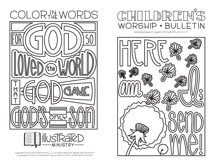 Illustrated Worship Children's Bulletins: Summer 2021 — Illustrated ...