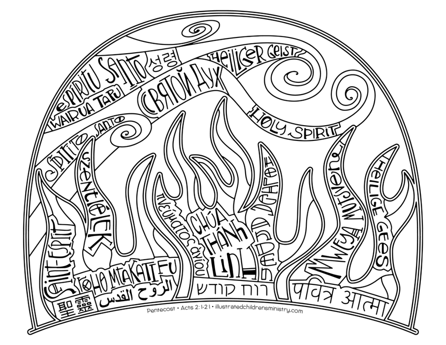 coloring pages holy spirit