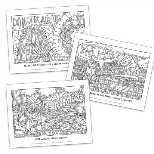 church year coloring pages january